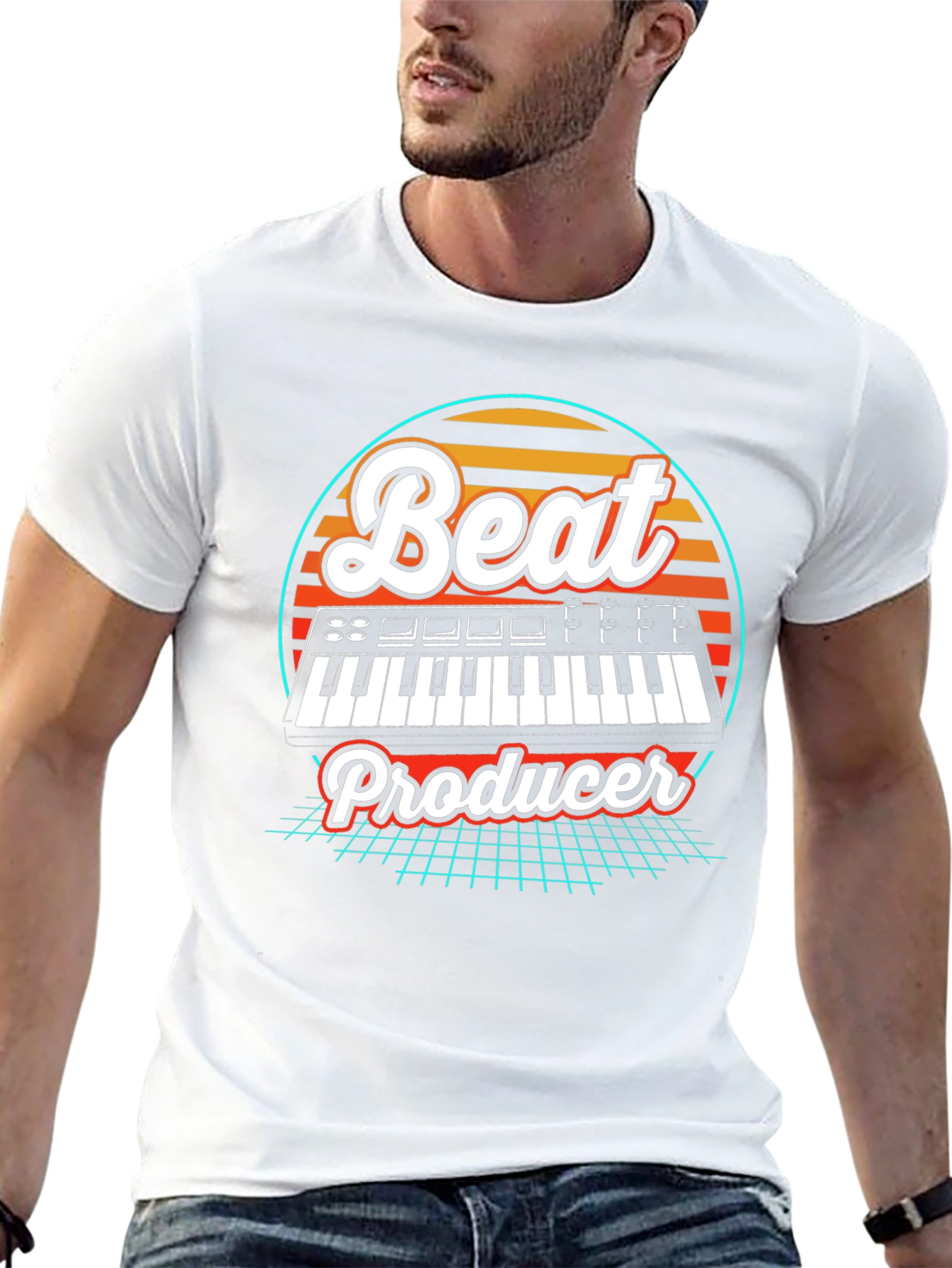 Retro Beat Producer T-Shirt - Music Lover Tee