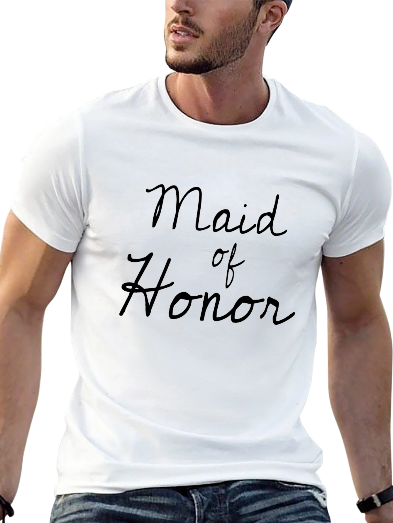 Maid of Honor T-Shirt Wedding Party Tee