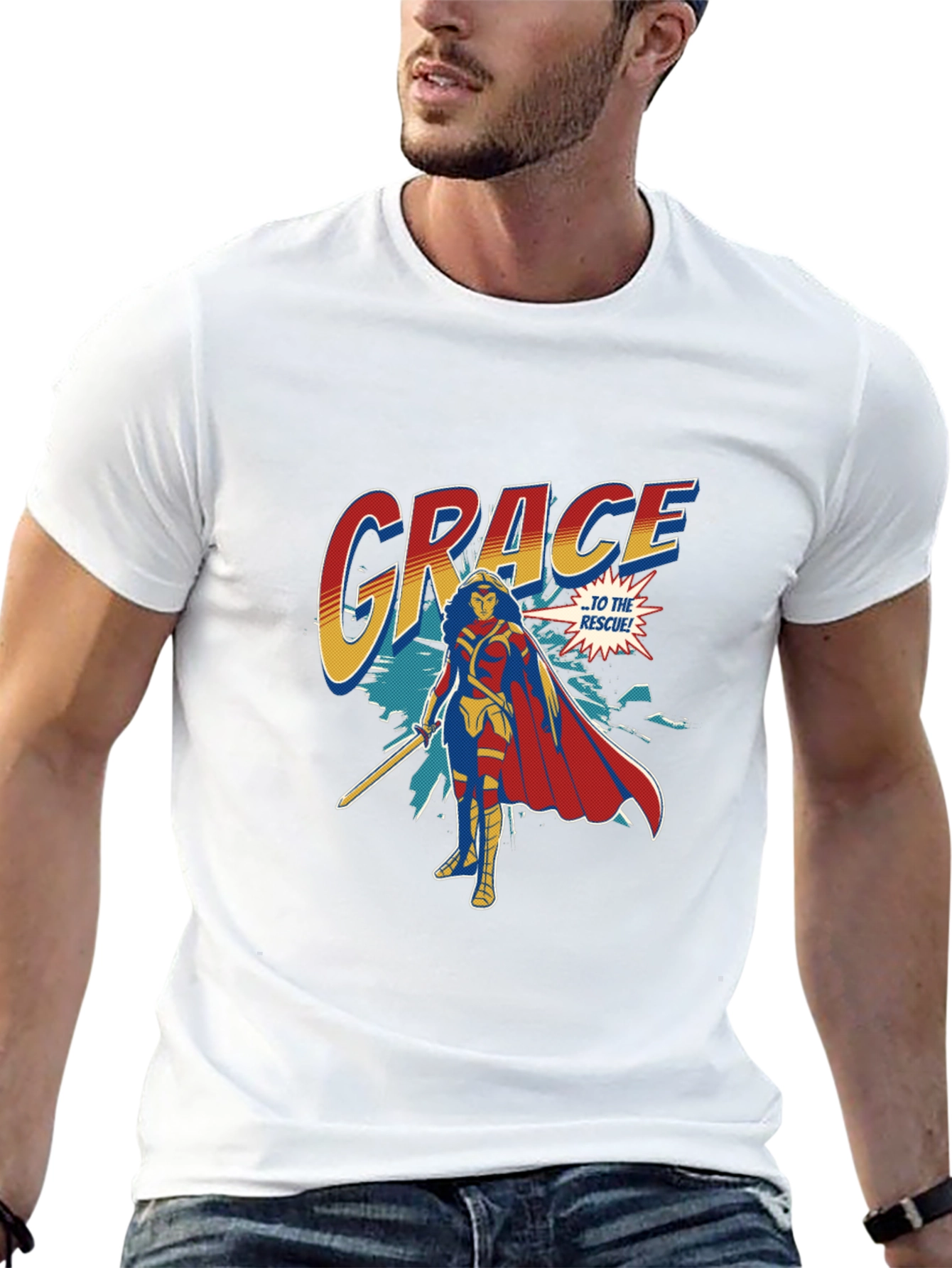 Grace To The Rescue Graphic Tee