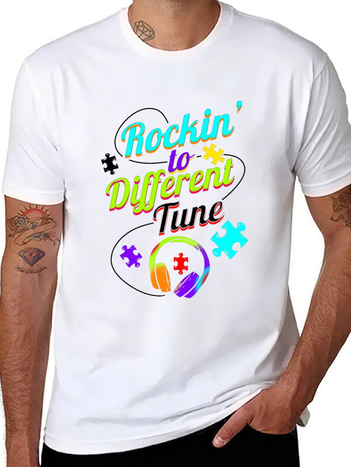 Rockin to a Different Tune T-Shirt Autism Awareness
