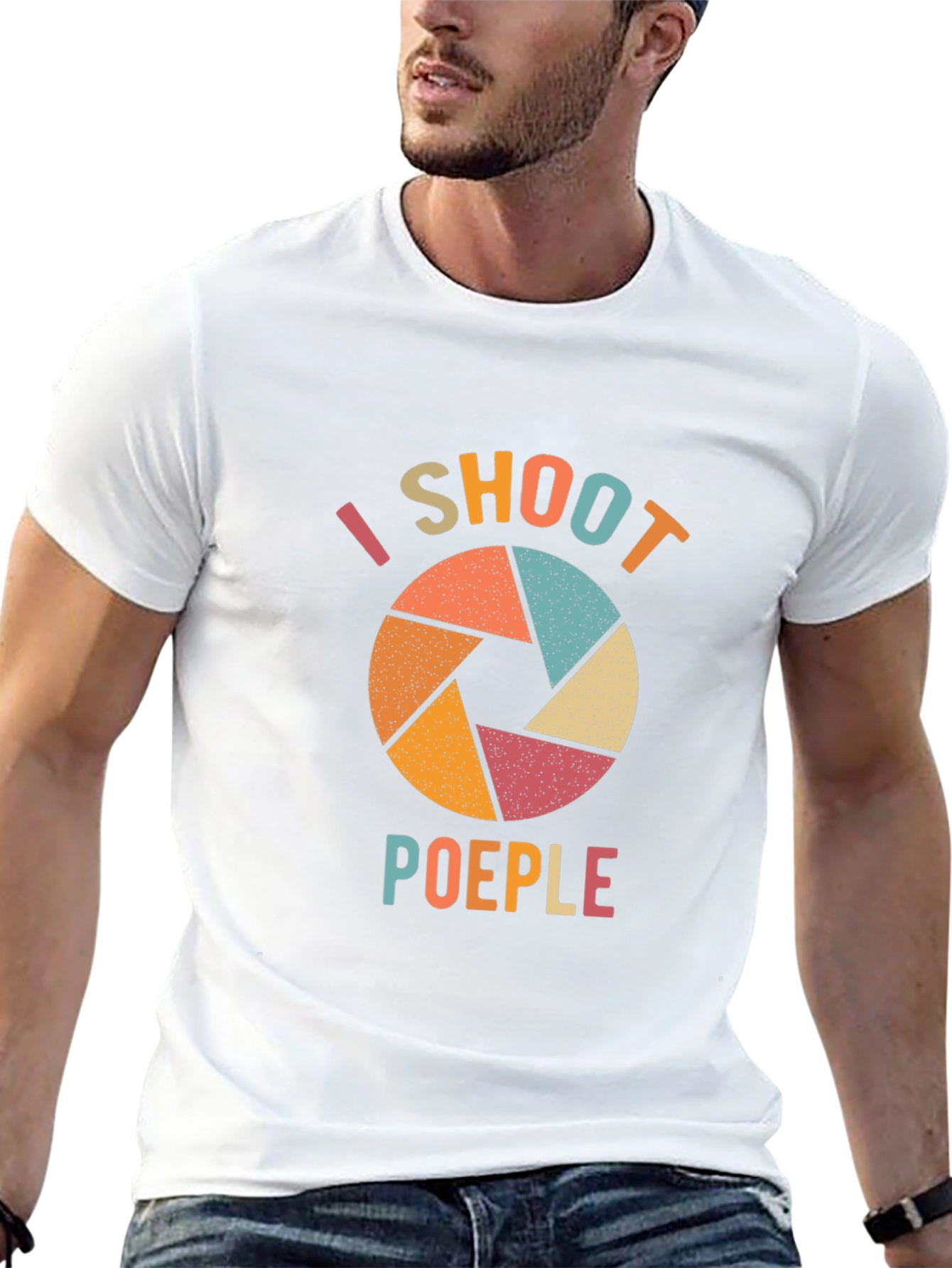 I Shoot Poeples Funny Photographer T-Shirt