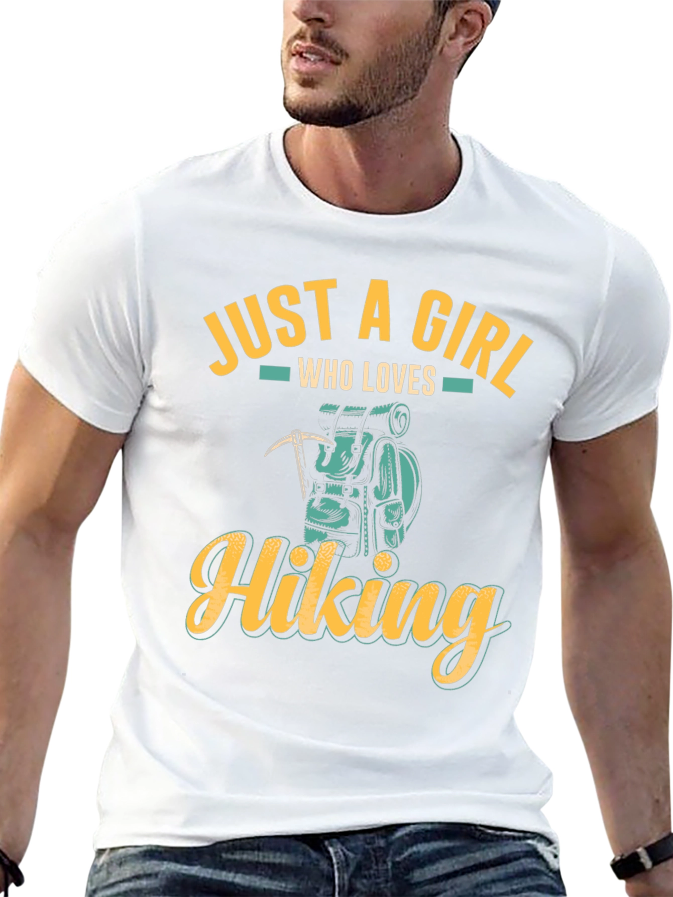 Hiking Girl Graphic Tee - Outdoor Adventure Shirt