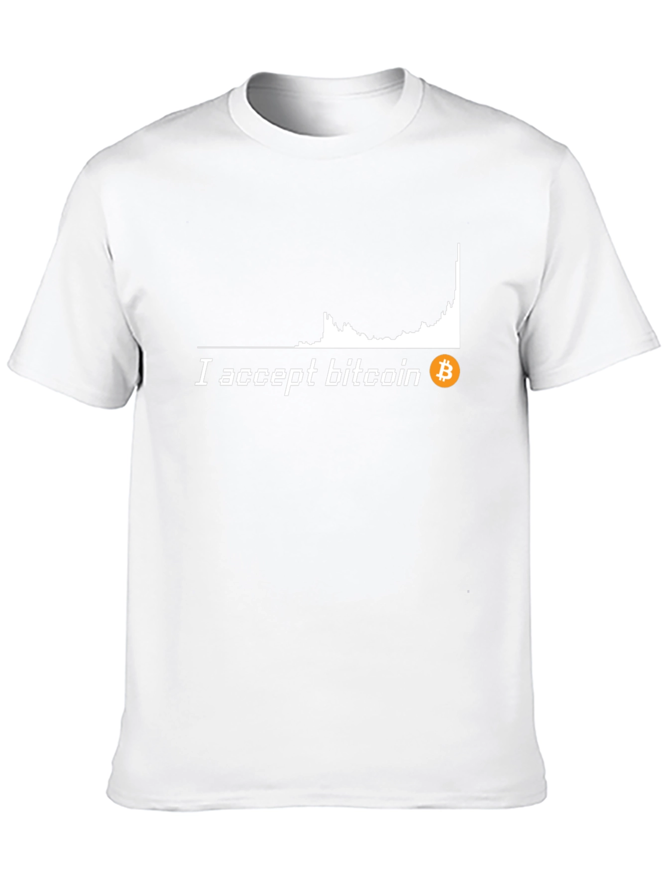 I Accept Bitcoin Black T-Shirt Crypto Currency