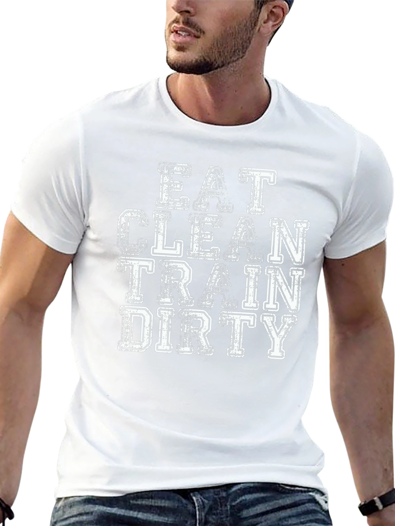 Eat Clean Train Dirty T-Shirt - Fitness Apparel