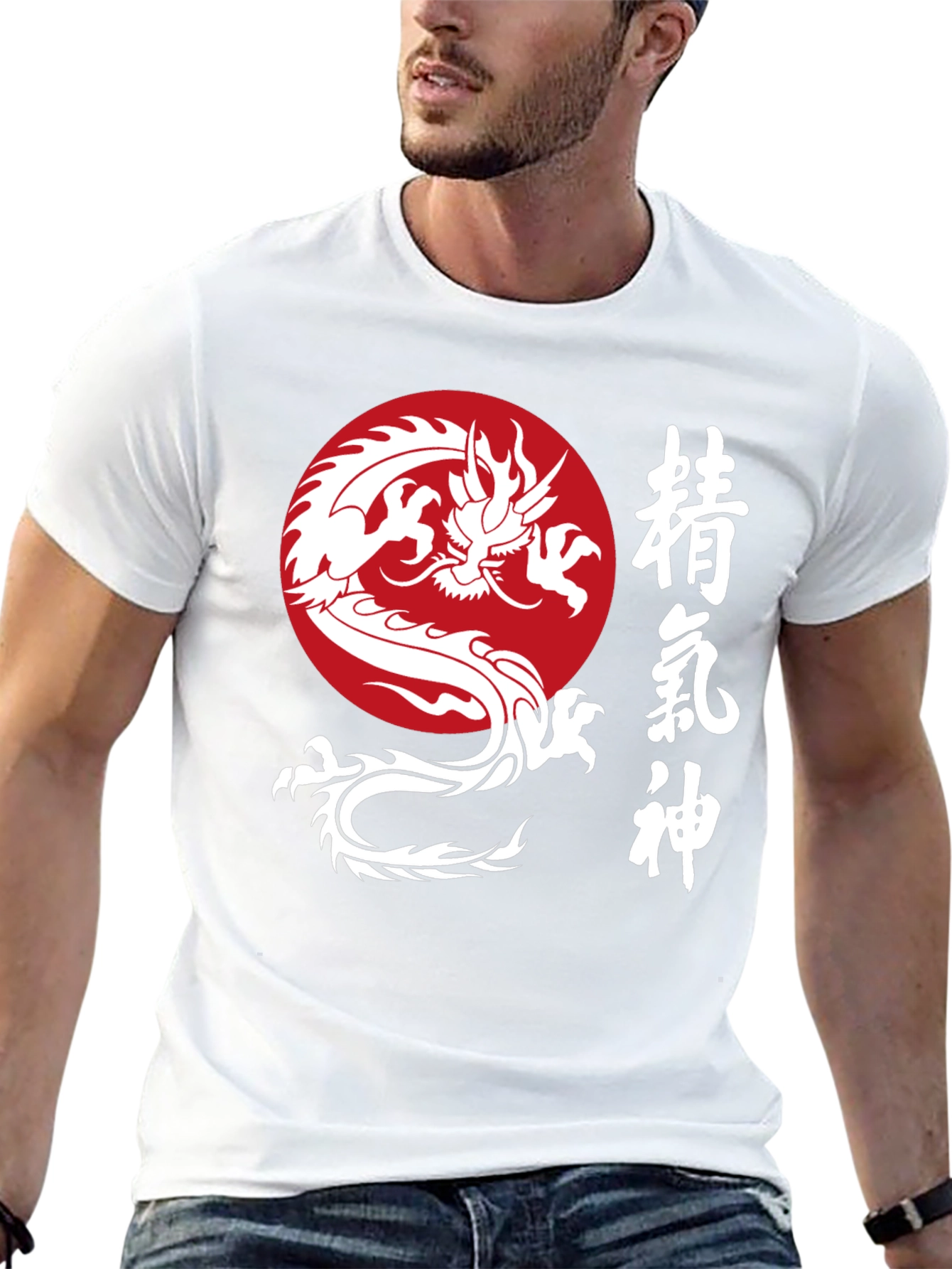 Dragon Circle Kanji Graphic T-Shirt