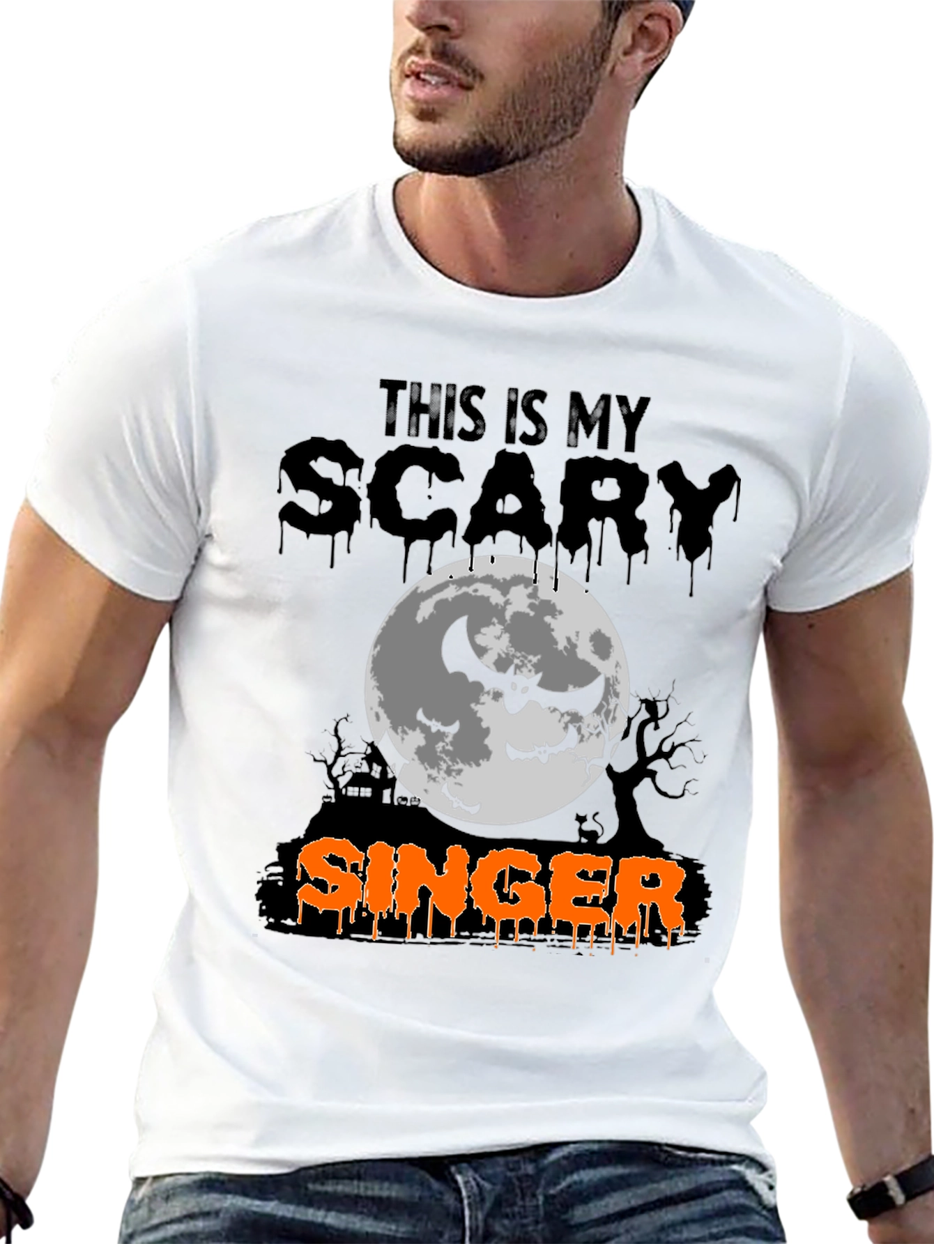 Scary Singer Halloween T-Shirt