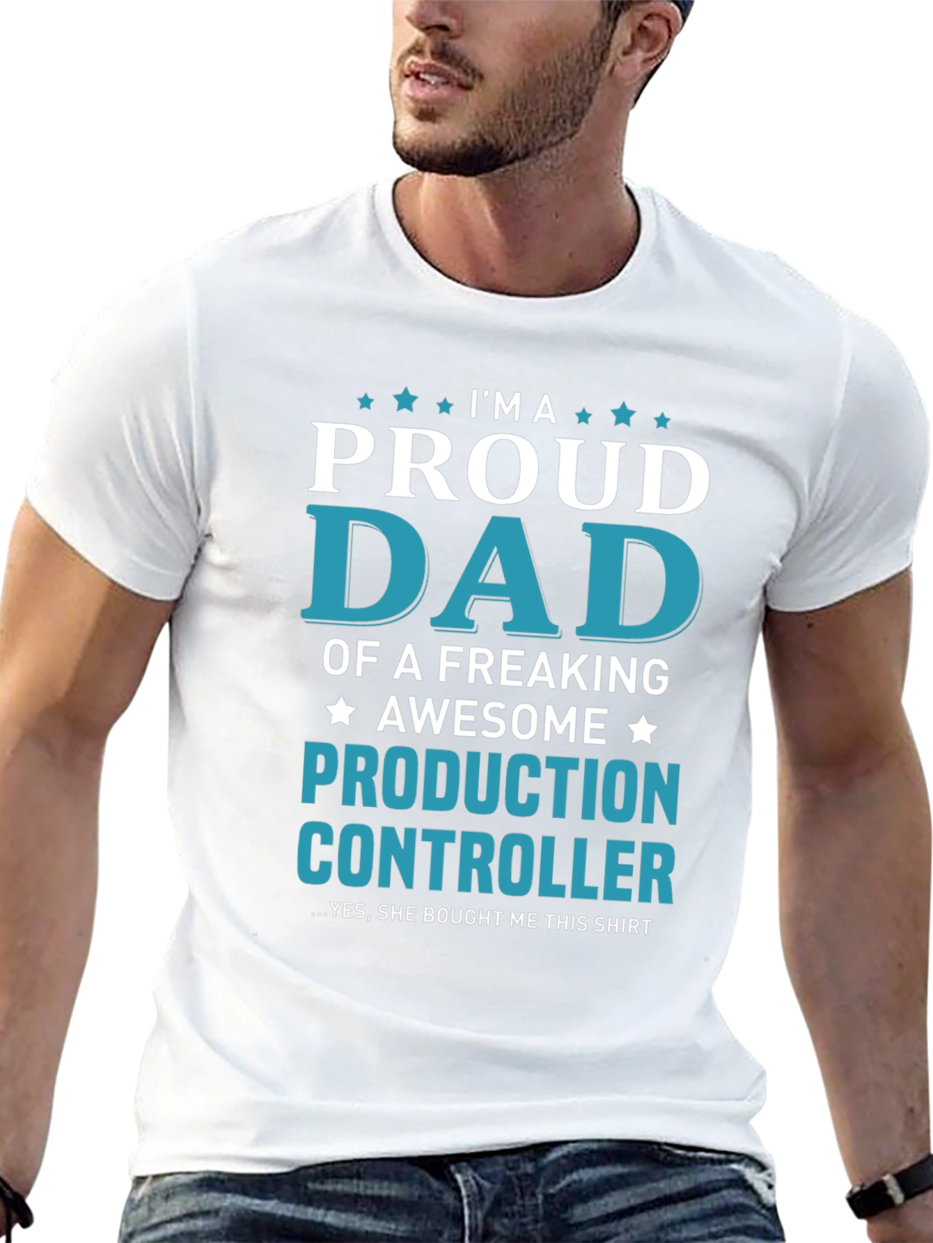 Proud Dad Production Controller T-Shirt