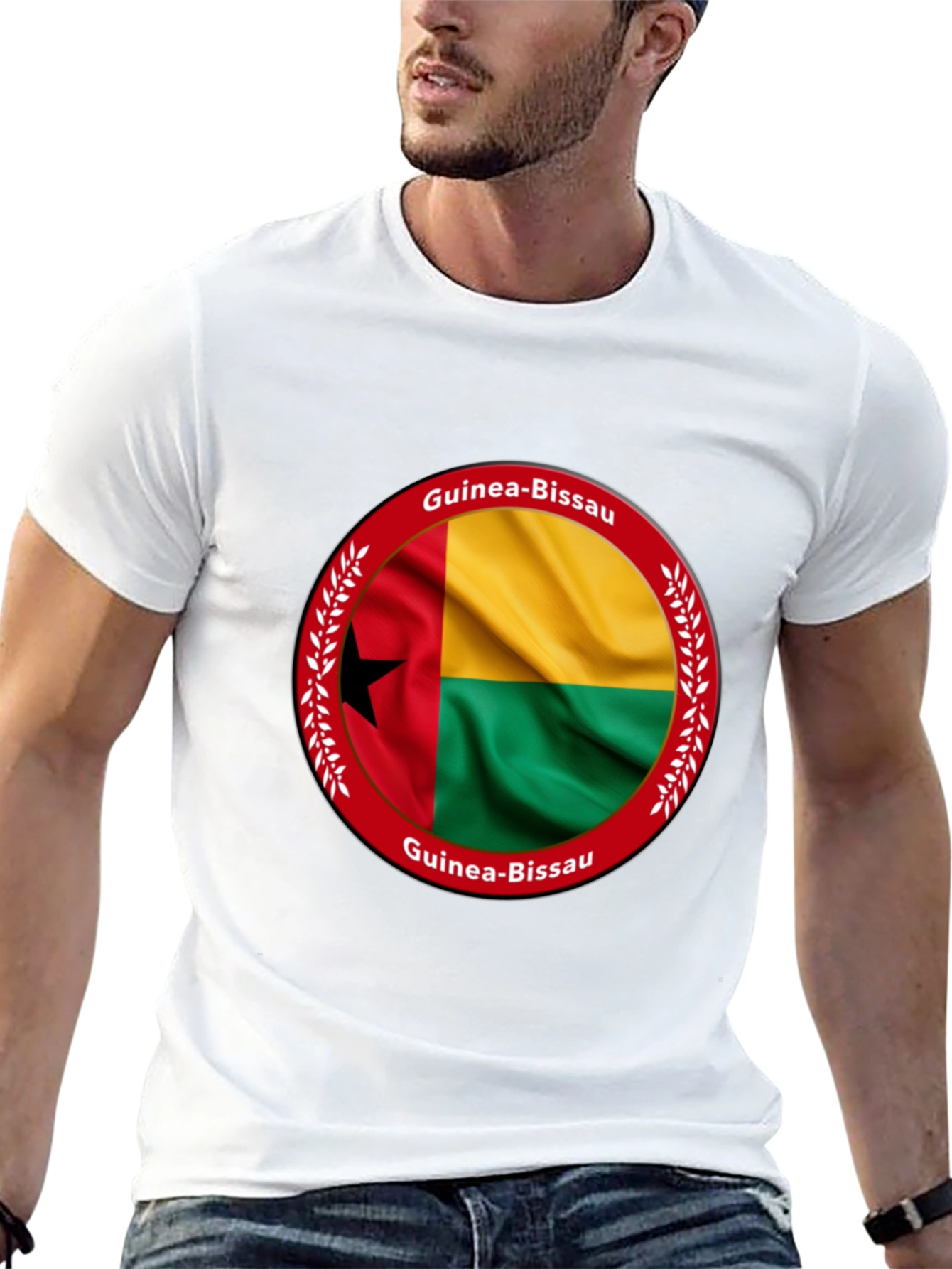 Guinea-Bissau Flag Graphic T-Shirt