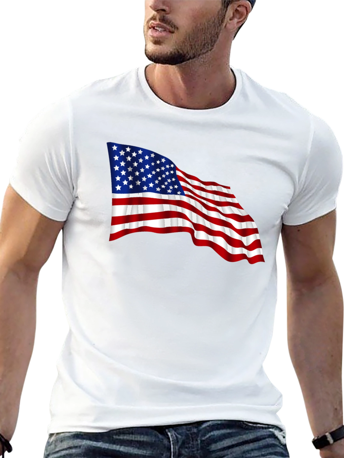 American Flag Graphic T-Shirt - Patriotic Pride