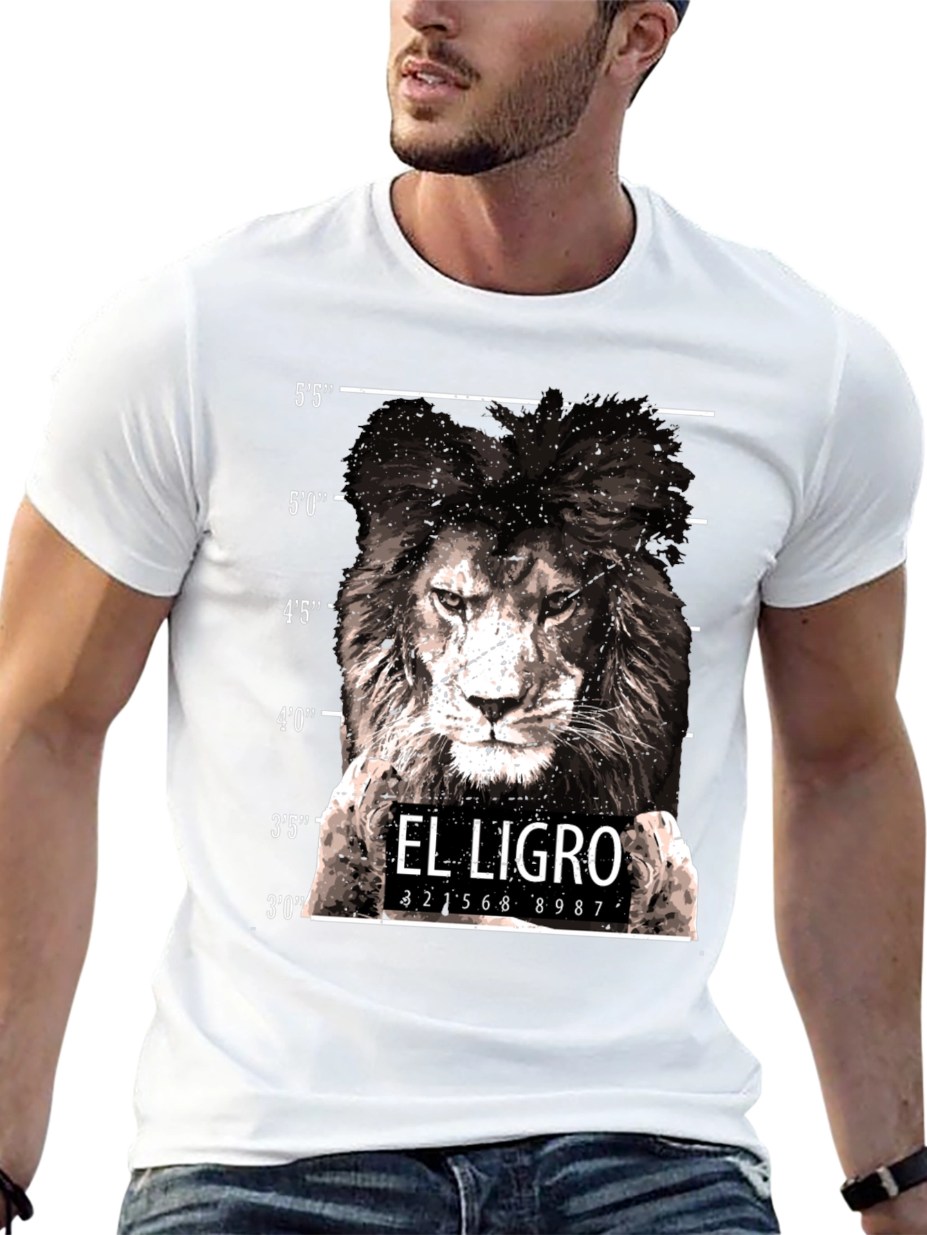 El Ligro Lion Mugshot Graphic Tee
