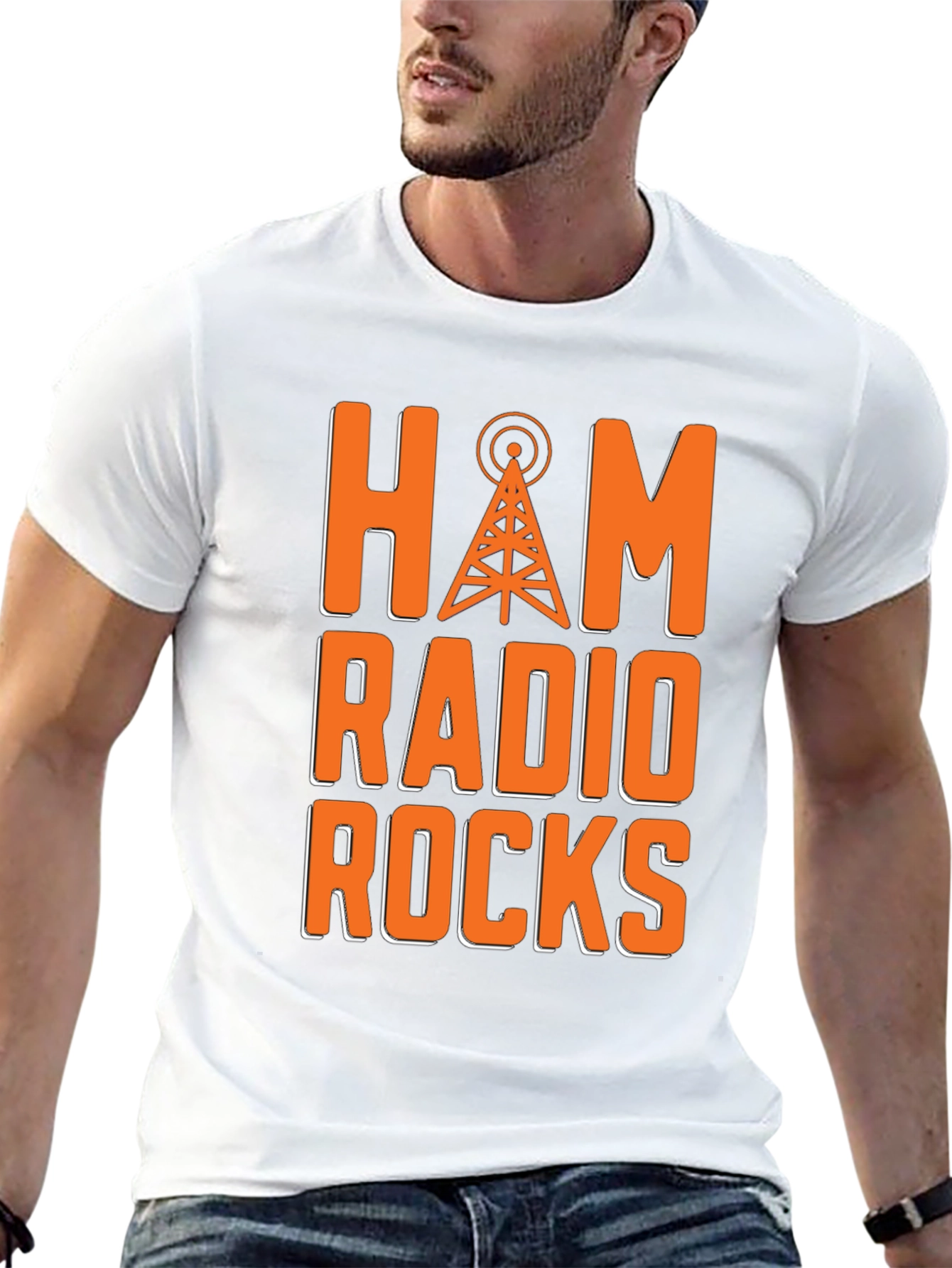 Ham Radio Rocks T-Shirt - Short Sleeve