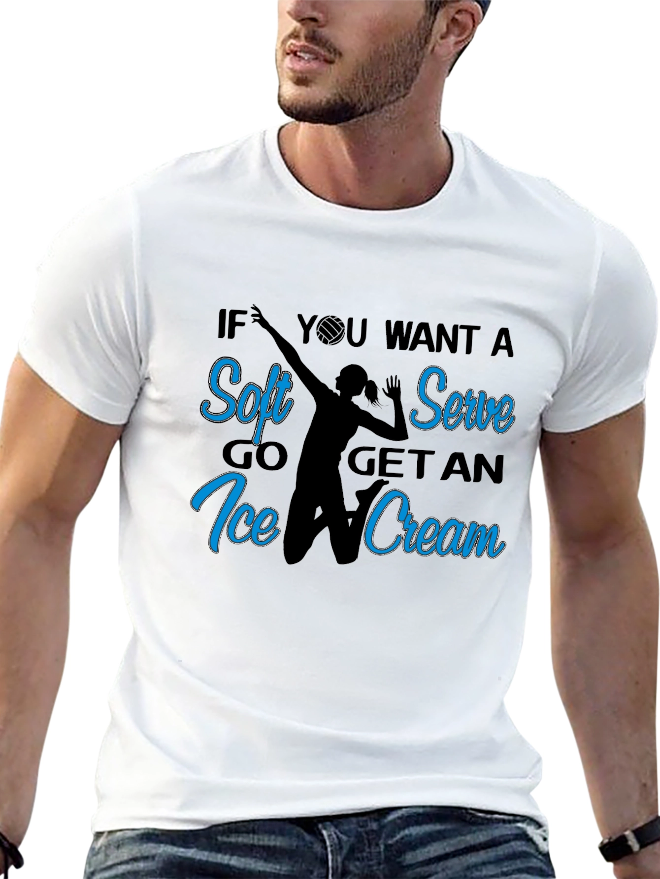 Soft Serve Volleyball Graphic Tee