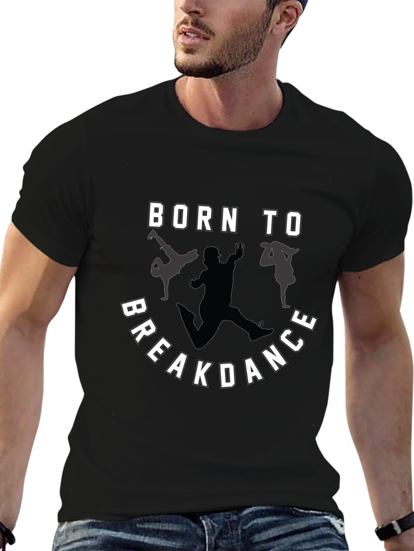 Born to Breakdance Graphic Tee - Black