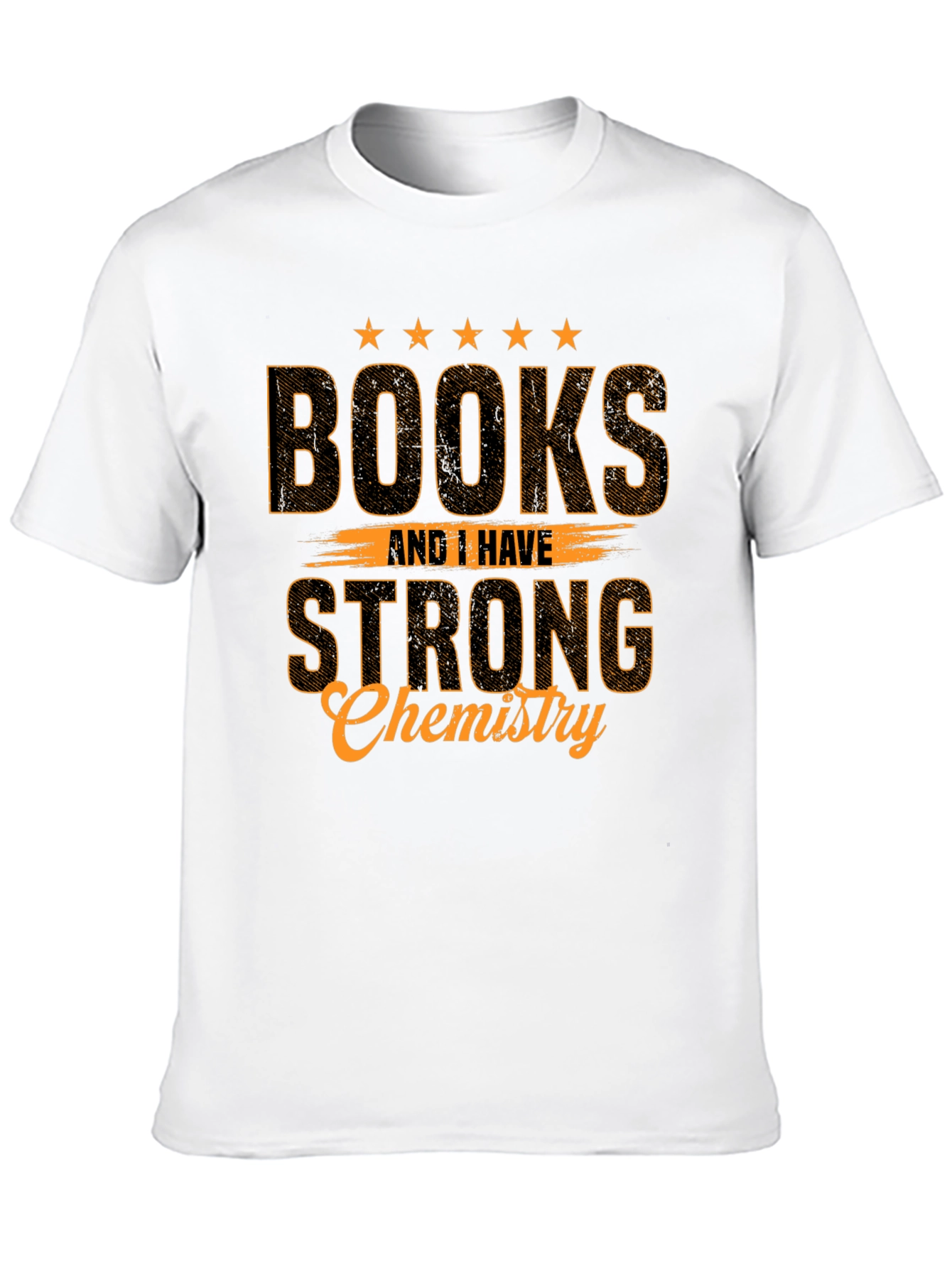 Books & Chemistry Black Graphic T-Shirt