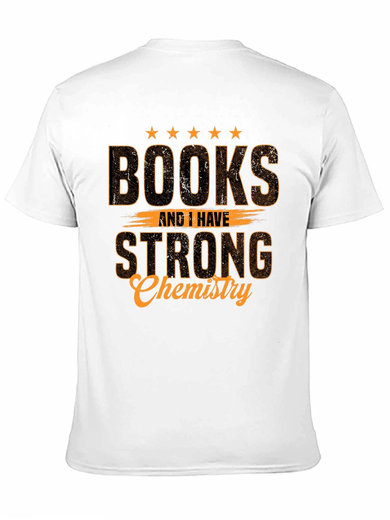 Books & Chemistry Black Graphic T-Shirt