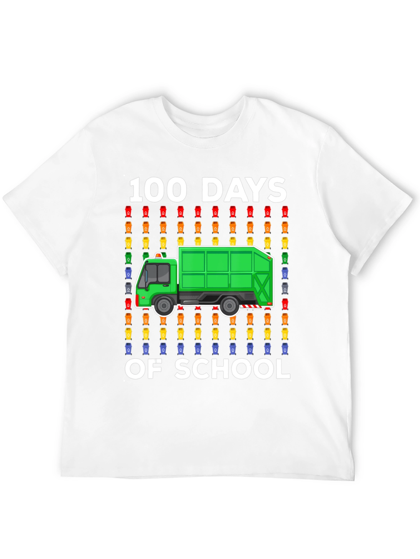 100 Days of School Garbage Truck T-Shirt