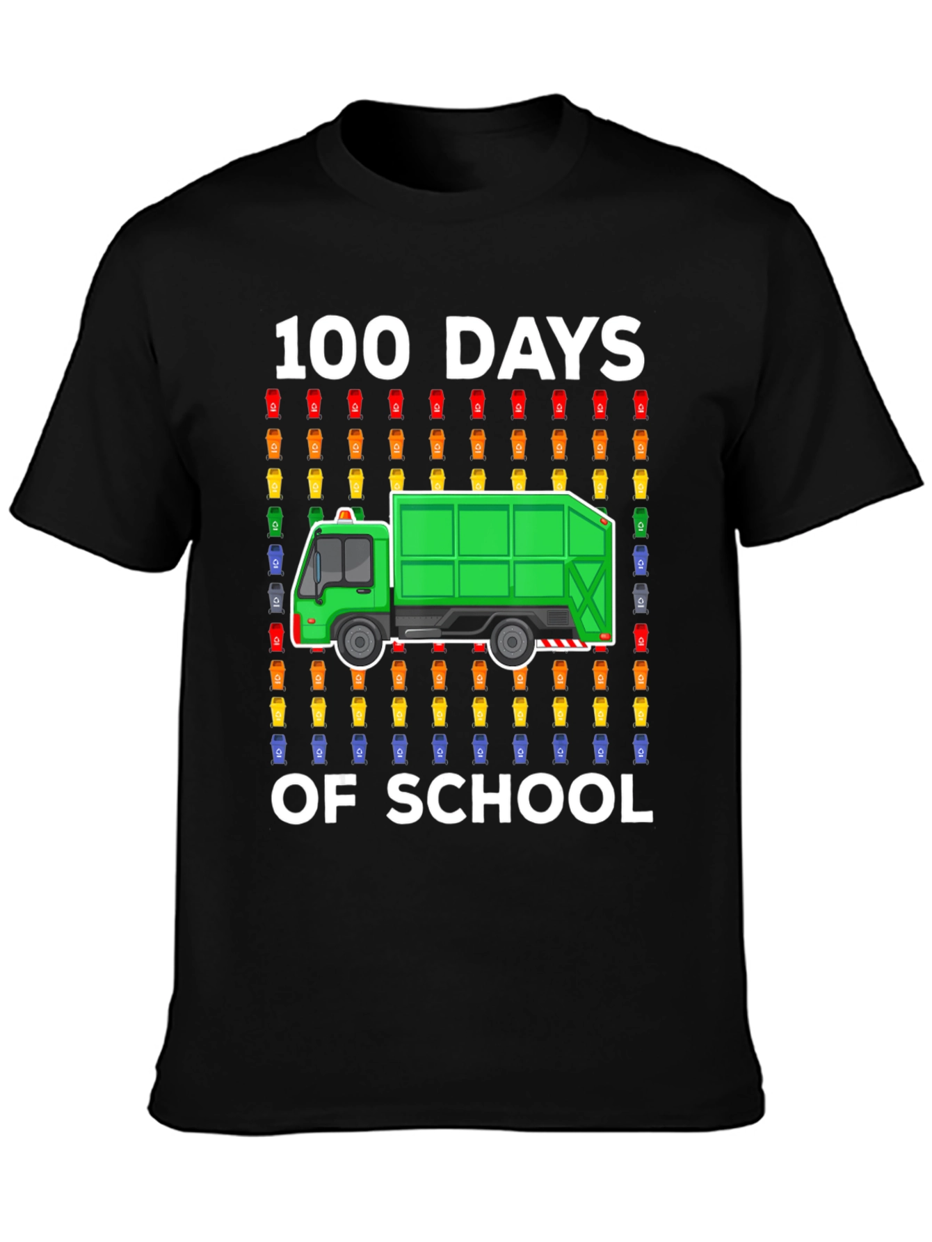 100 Days of School Garbage Truck T-Shirt