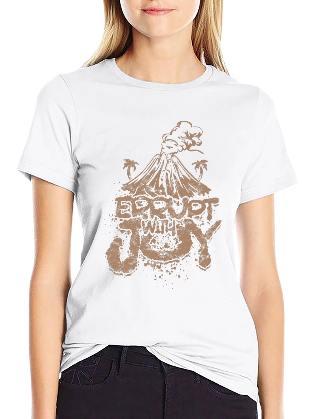 Erupt With Joy T-Shirt - Volcano Graphic Tee