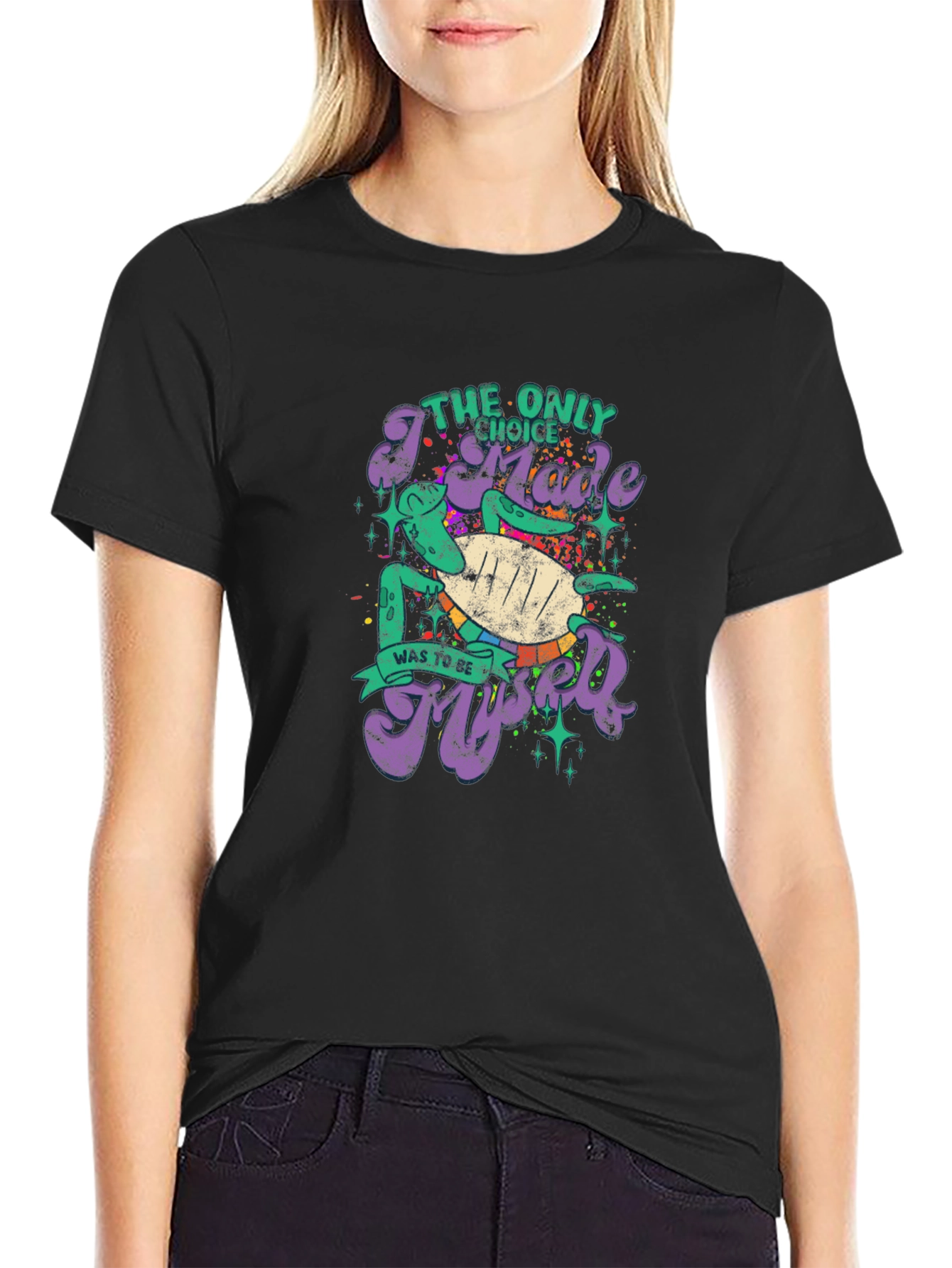 The Only Choice I Made Turtle Graphic T-Shirt