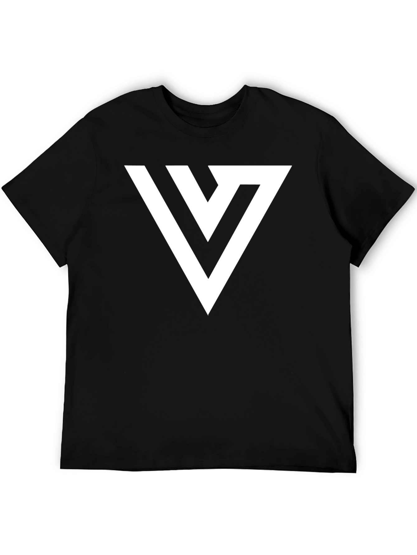 Minimalist V Logo Black T-Shirt