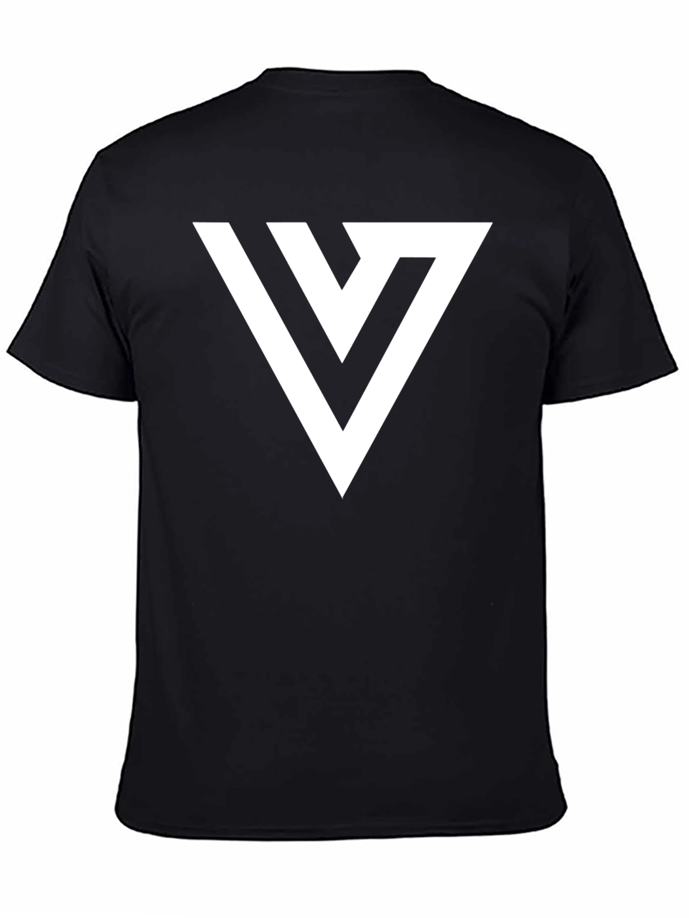 Minimalist V Logo Black T-Shirt