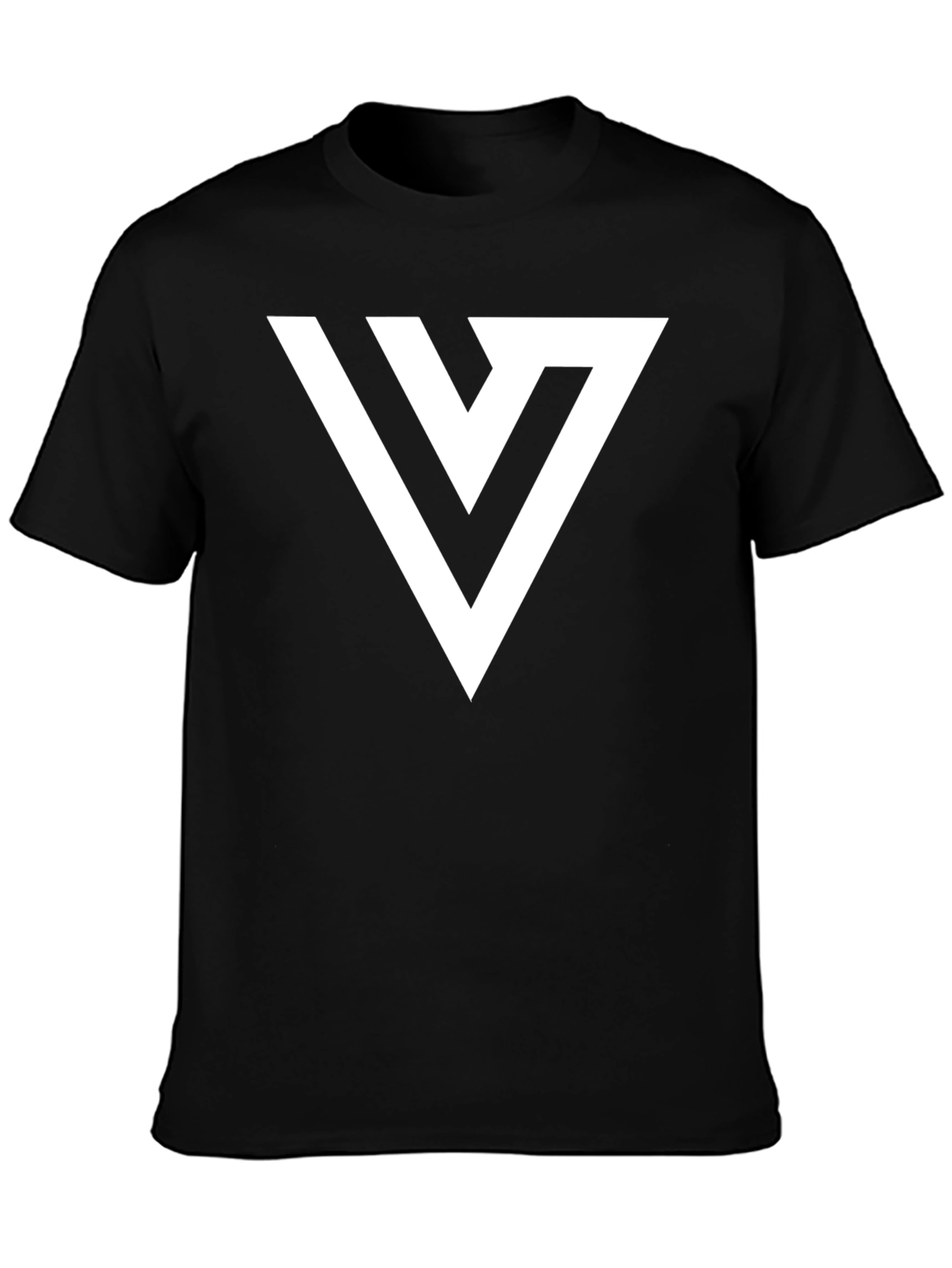 Minimalist V Logo Black T-Shirt