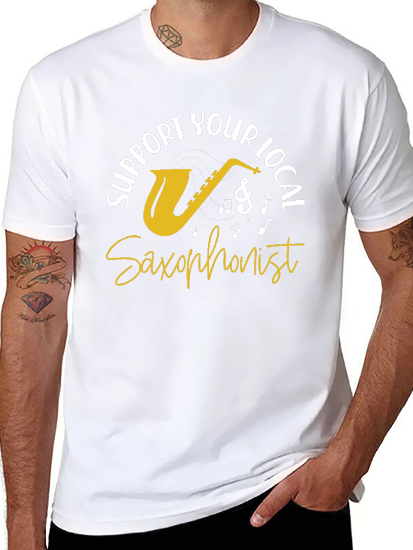 Support Your Local Saxophonist Graphic Tee