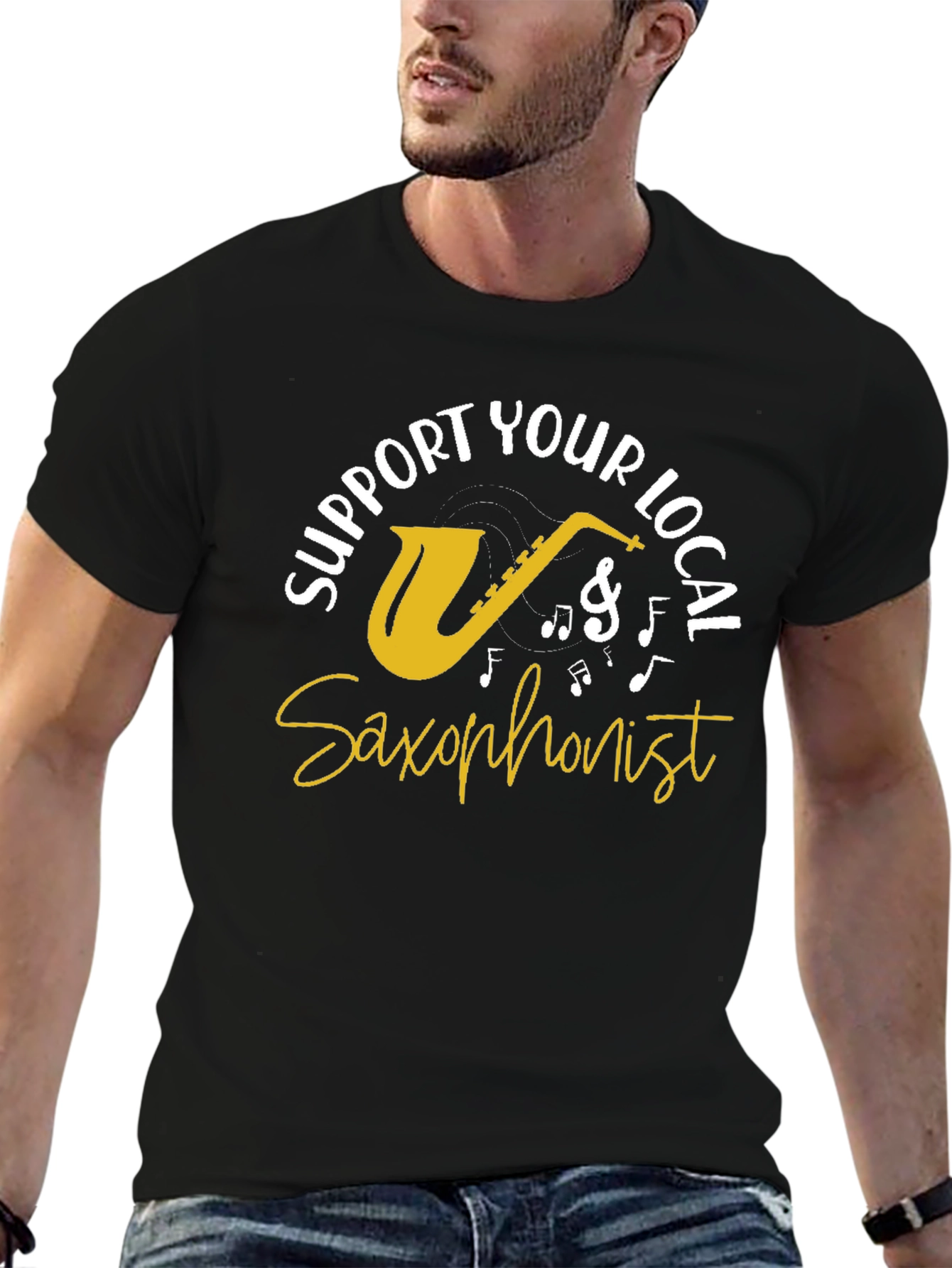 Support Your Local Saxophonist Graphic Tee
