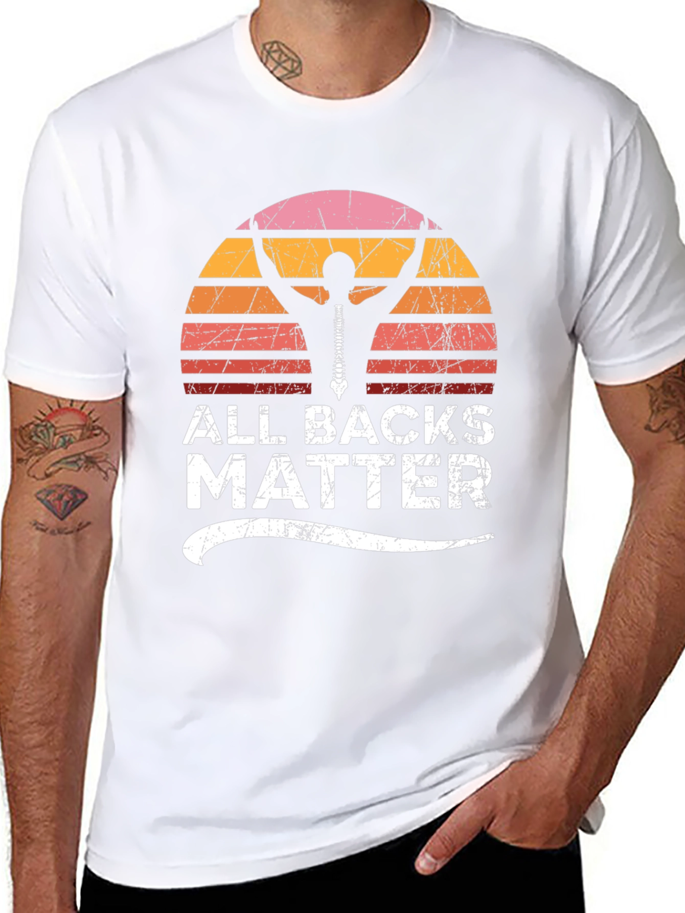 All Backs Matter T-Shirt - Chiropractic Support Tee