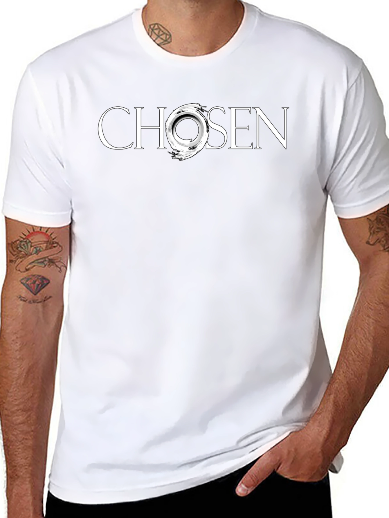 Chosen Graphic Tee - Stylish Black T-Shirt