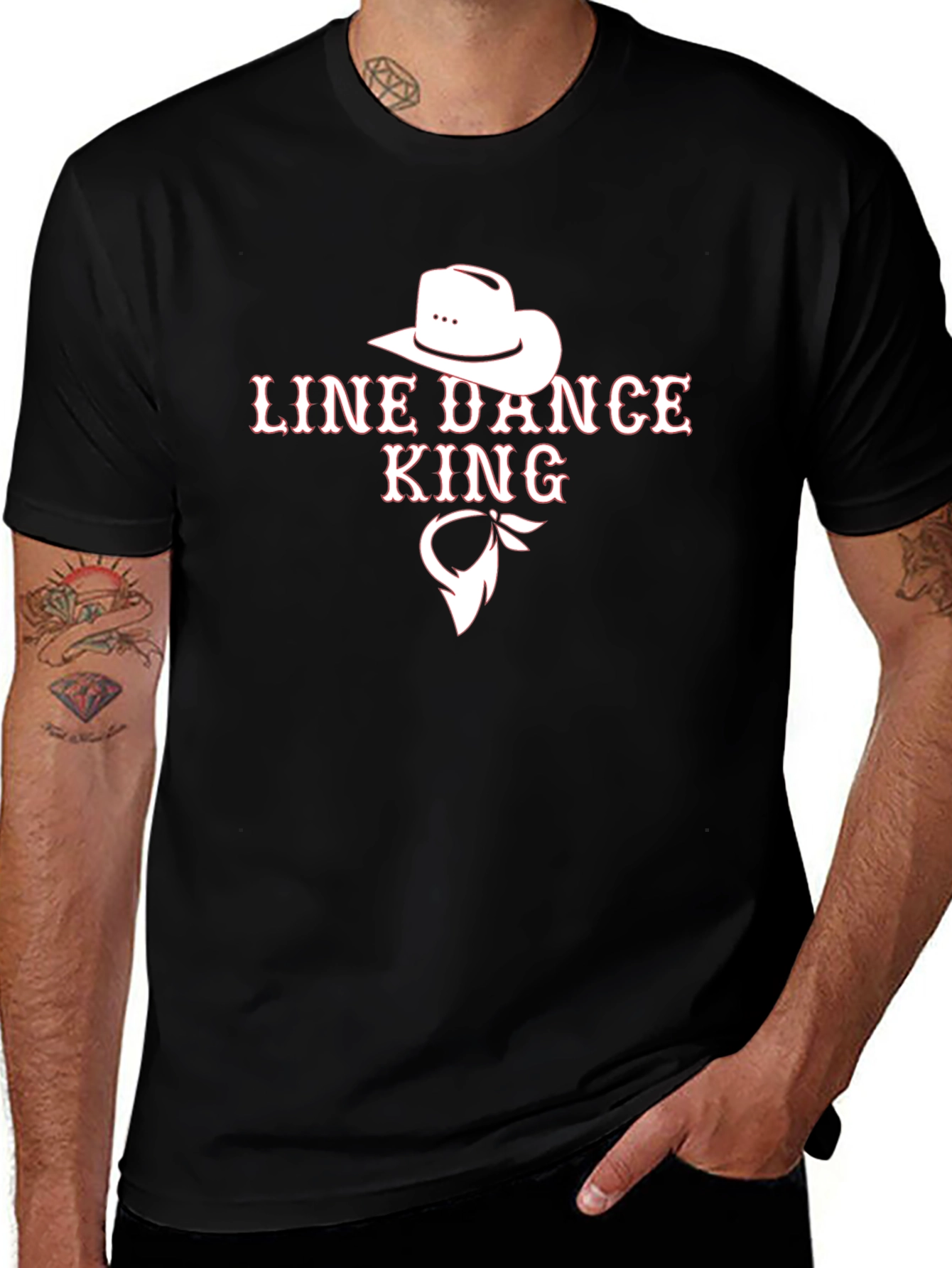 Line Dance King Graphic Tee