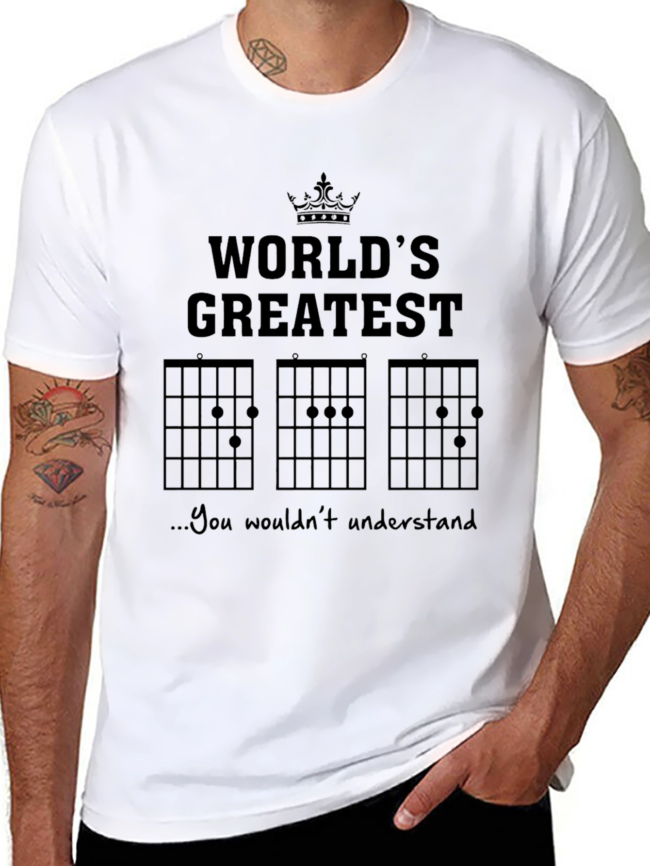 Worlds Greatest Guitar Player Black T-Shirt