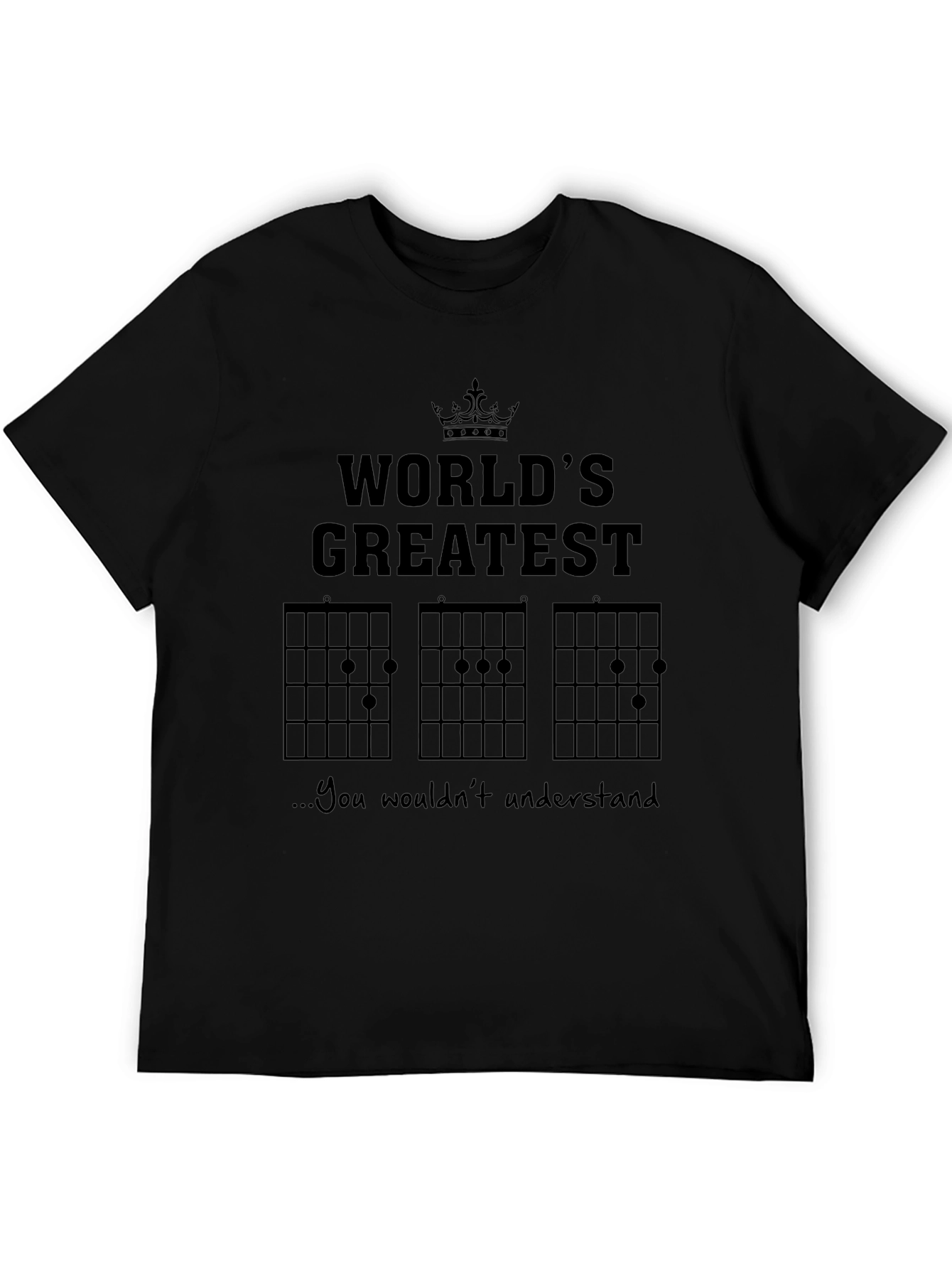 Worlds Greatest Guitar Player Black T-Shirt