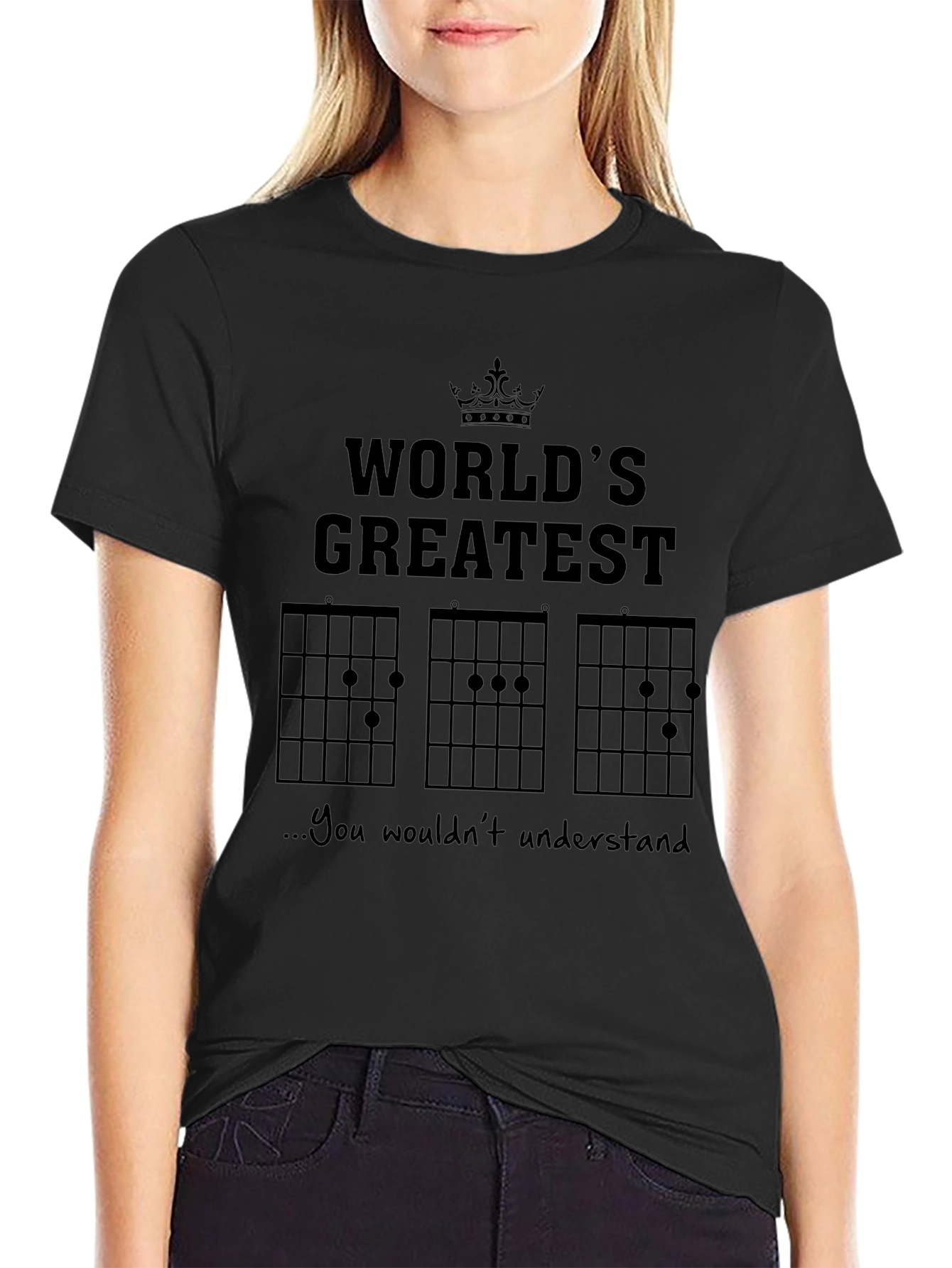 Worlds Greatest Guitar Player Black T-Shirt