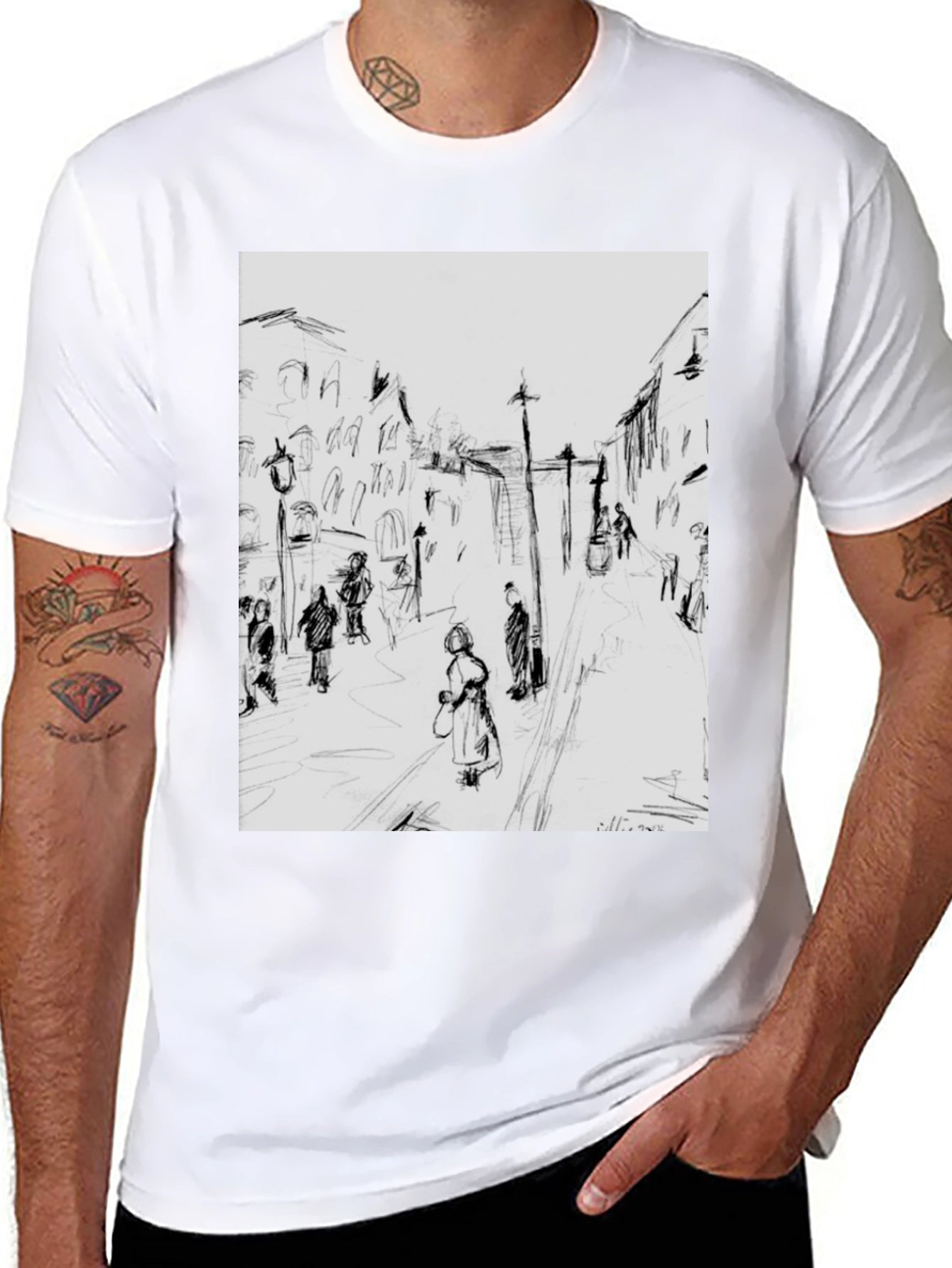 City Sketch Graphic Tee