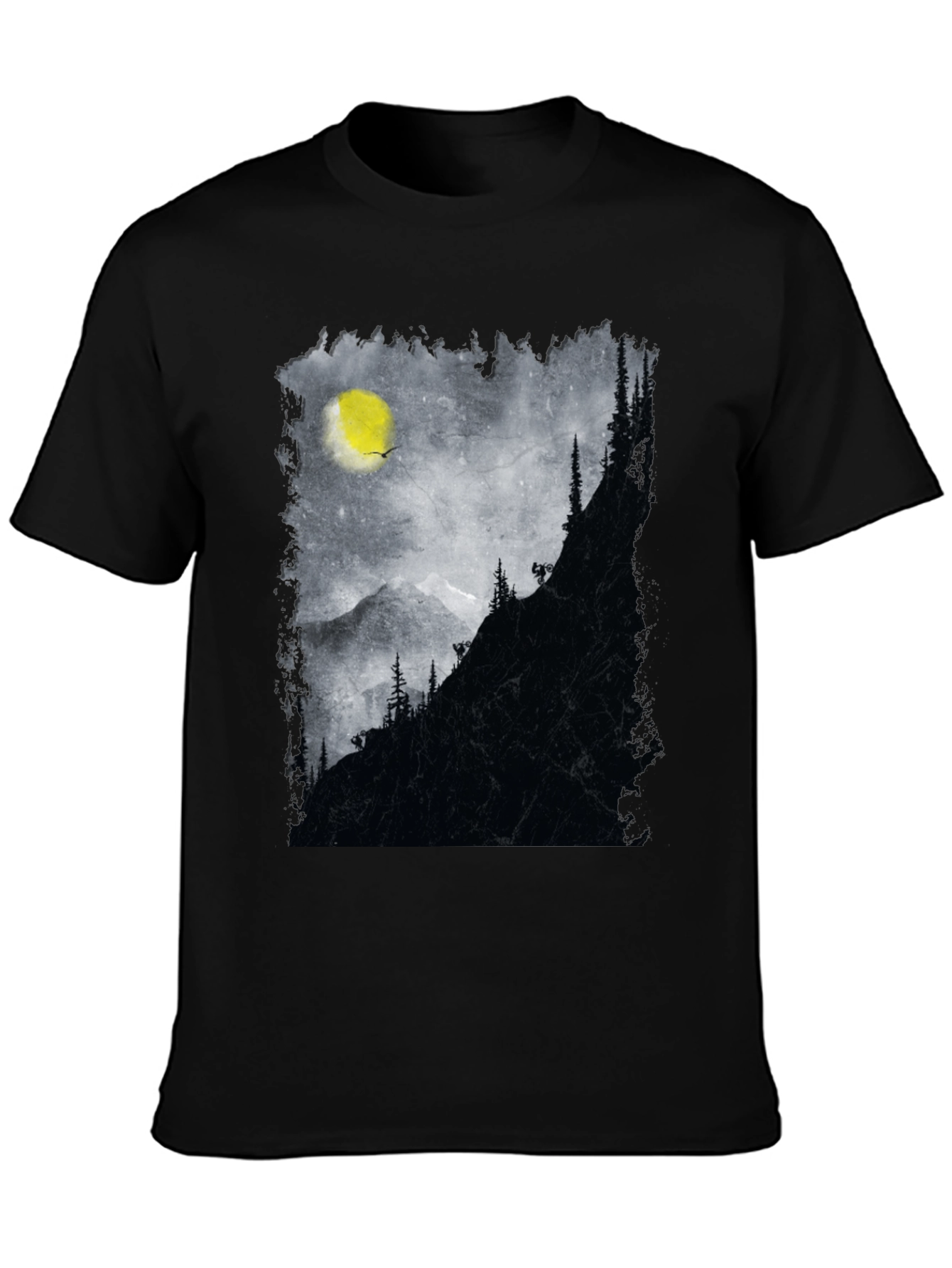 Mountain Bike Silhouette Graphic Tee - Adventure Ready