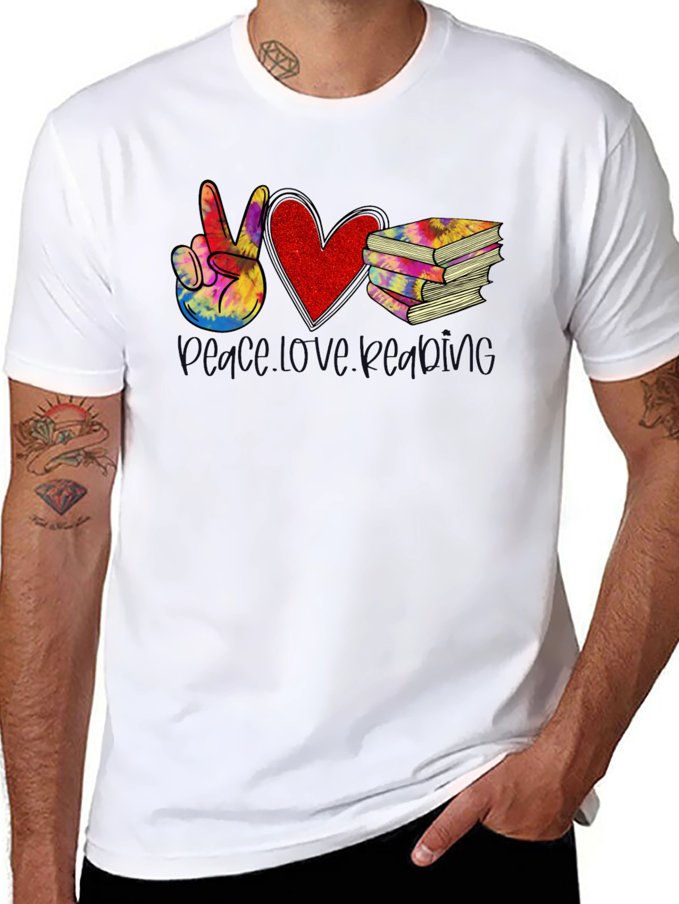 Peace Love Reading T-Shirt