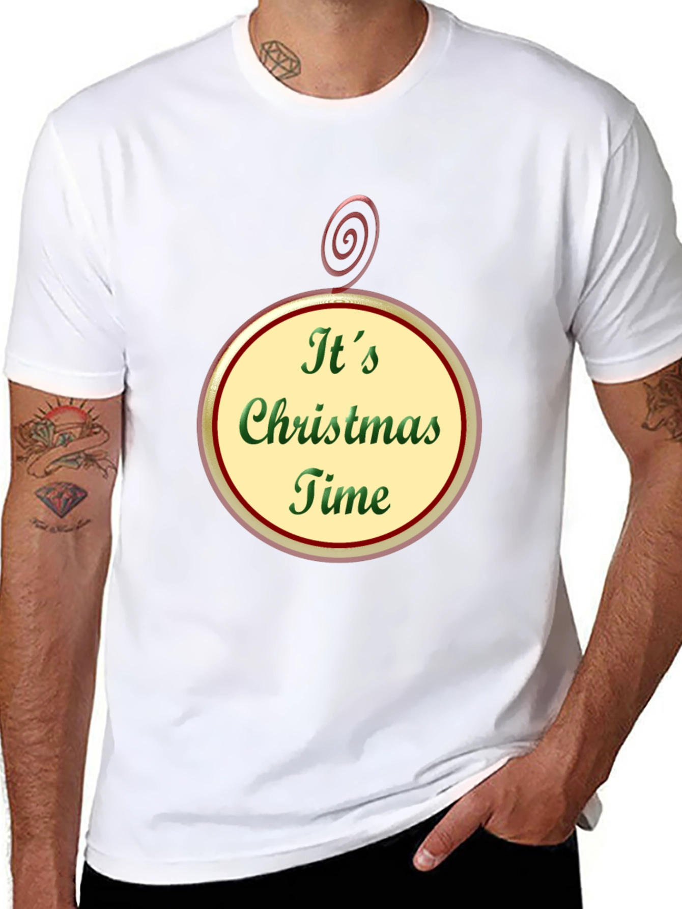 Its Christmas Time Black T-Shirt