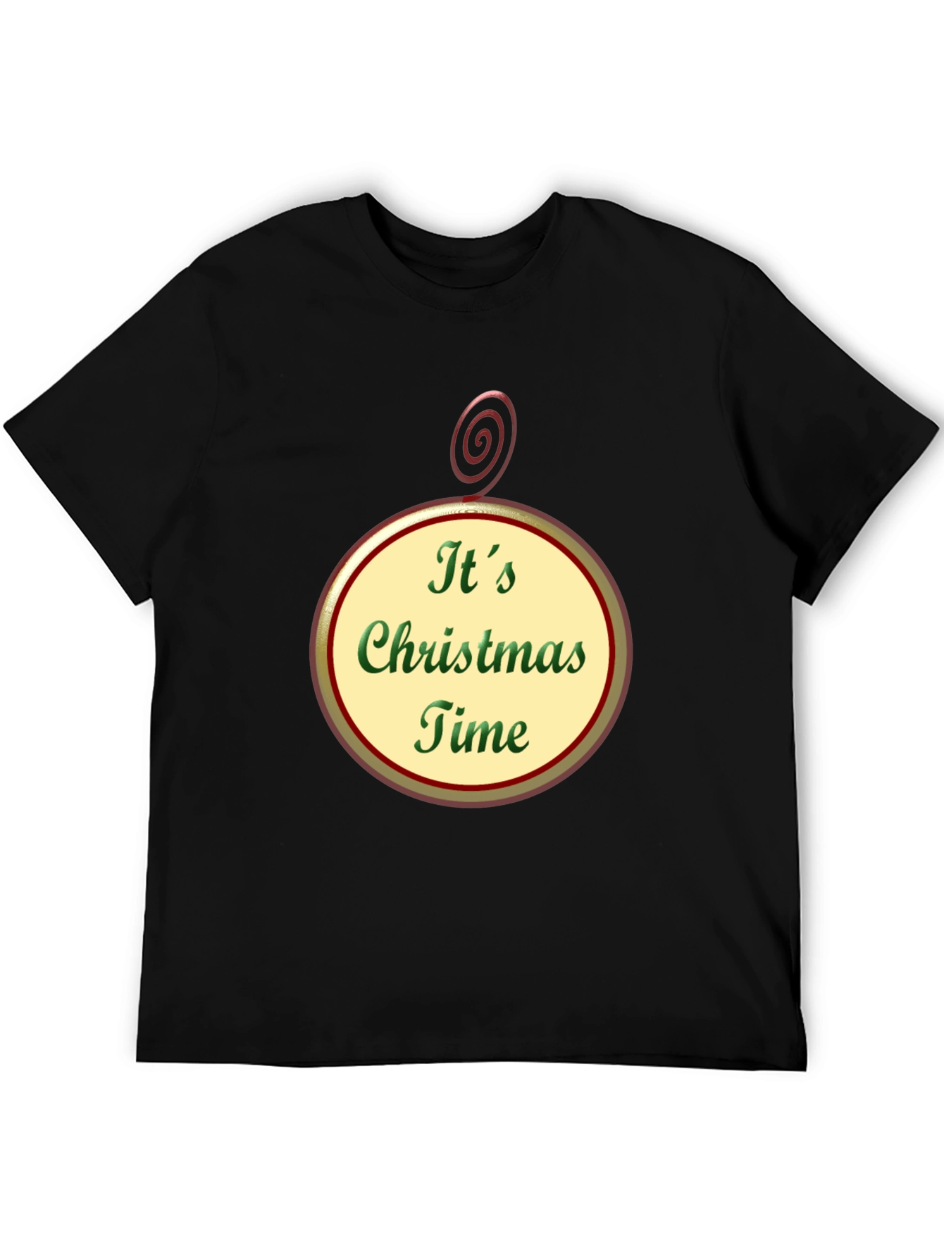 Its Christmas Time Black T-Shirt