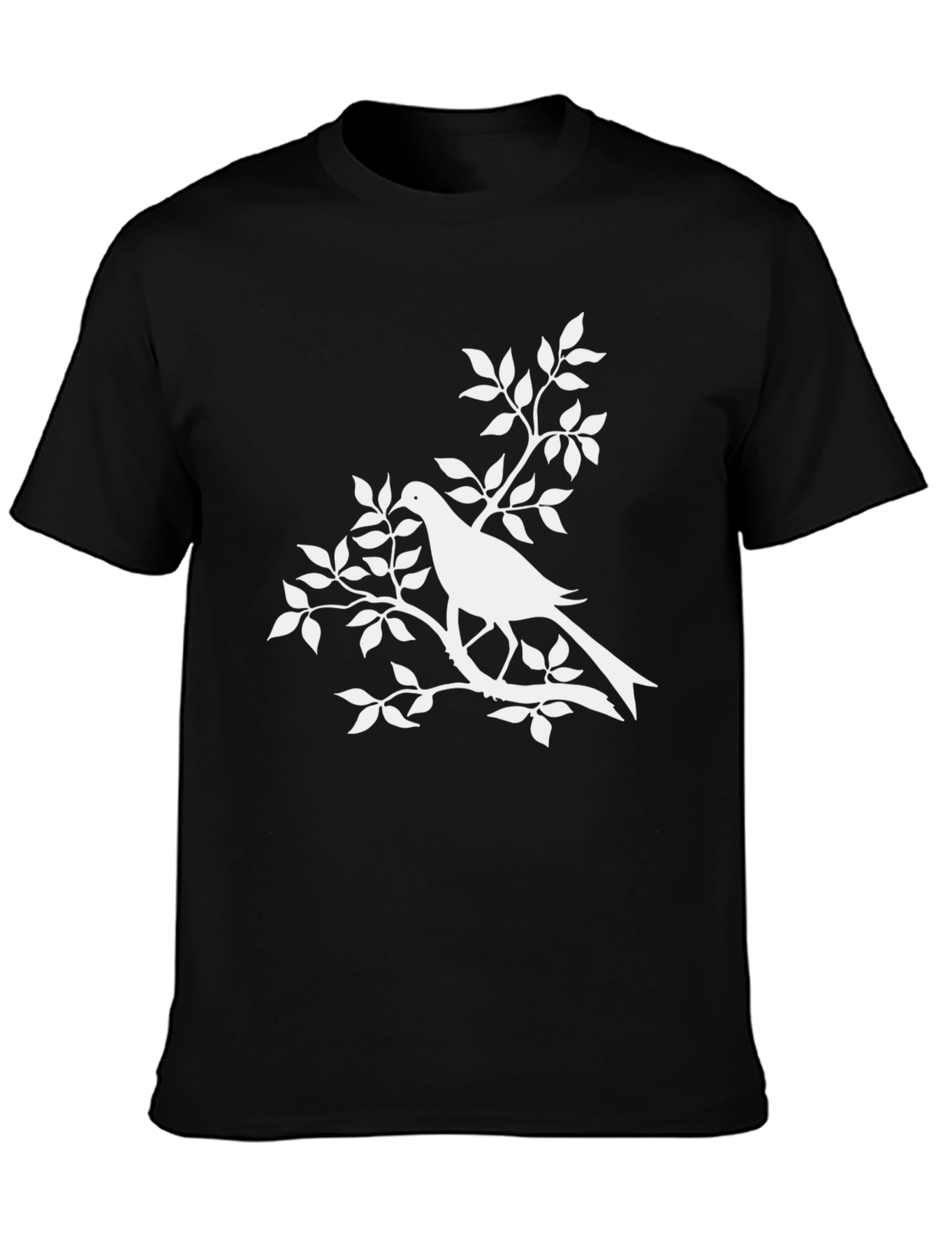Bird on Branch Graphic T-Shirt - Stylish & Unique