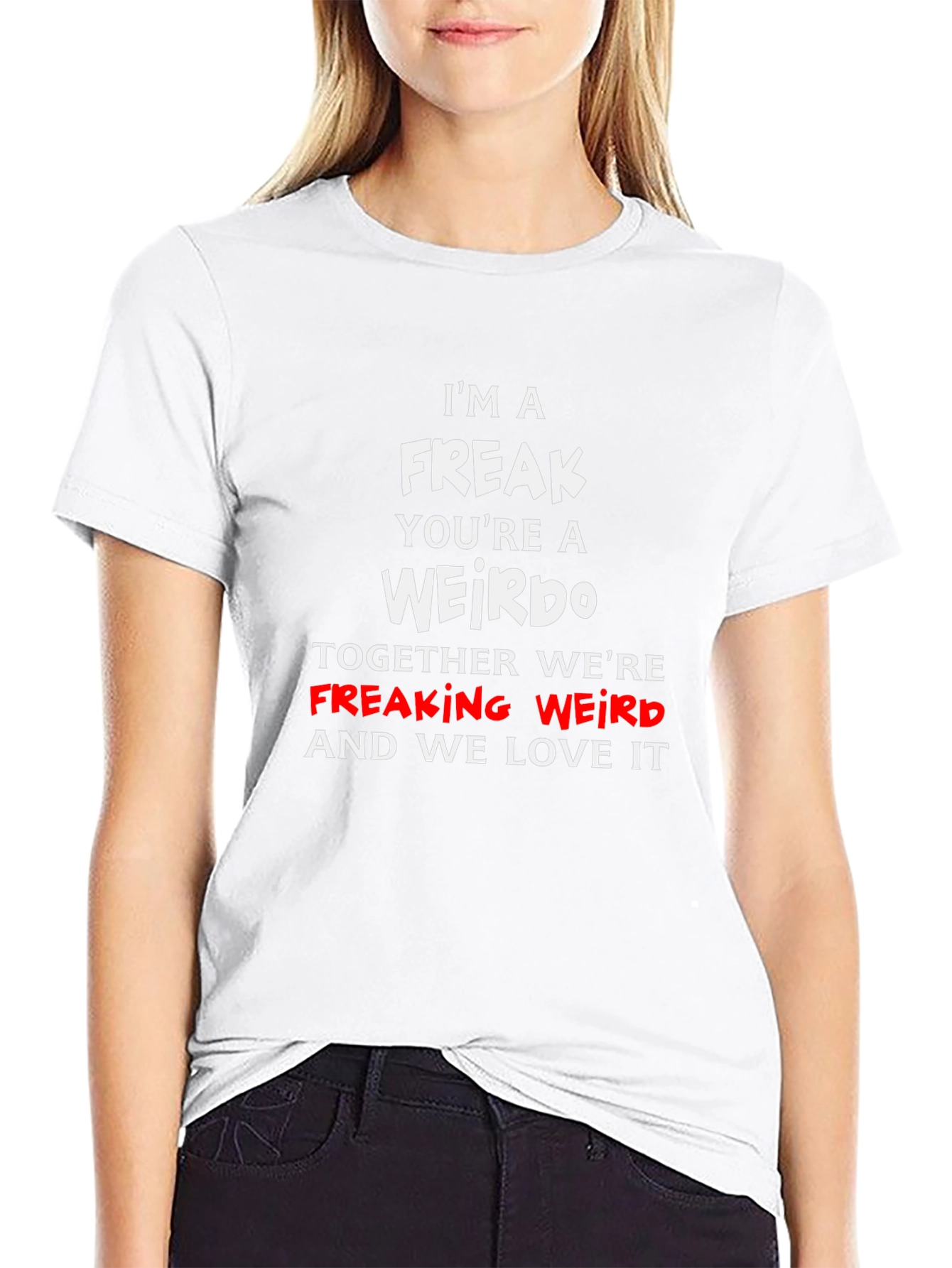 Freak & Weirdo T-Shirt - Funny Couple Matching Tee