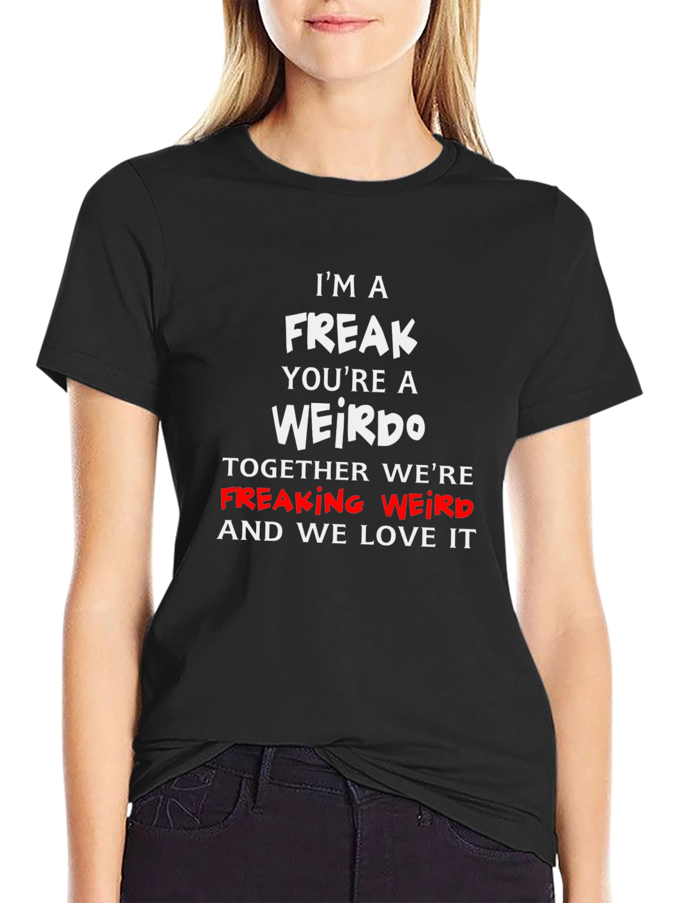 Freak & Weirdo T-Shirt - Funny Couple Matching Tee