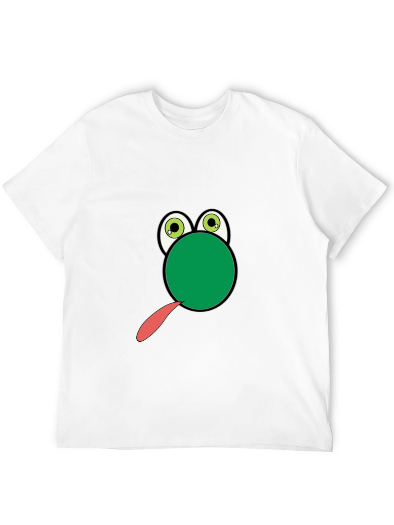 Frog Tongue Funny Black T-Shirt