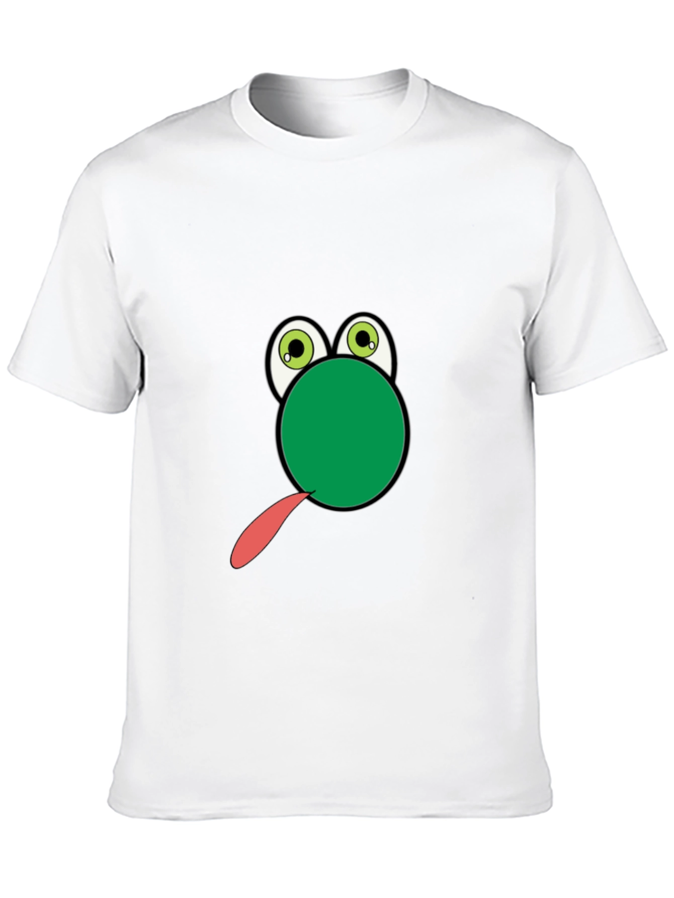 Frog Tongue Funny Black T-Shirt