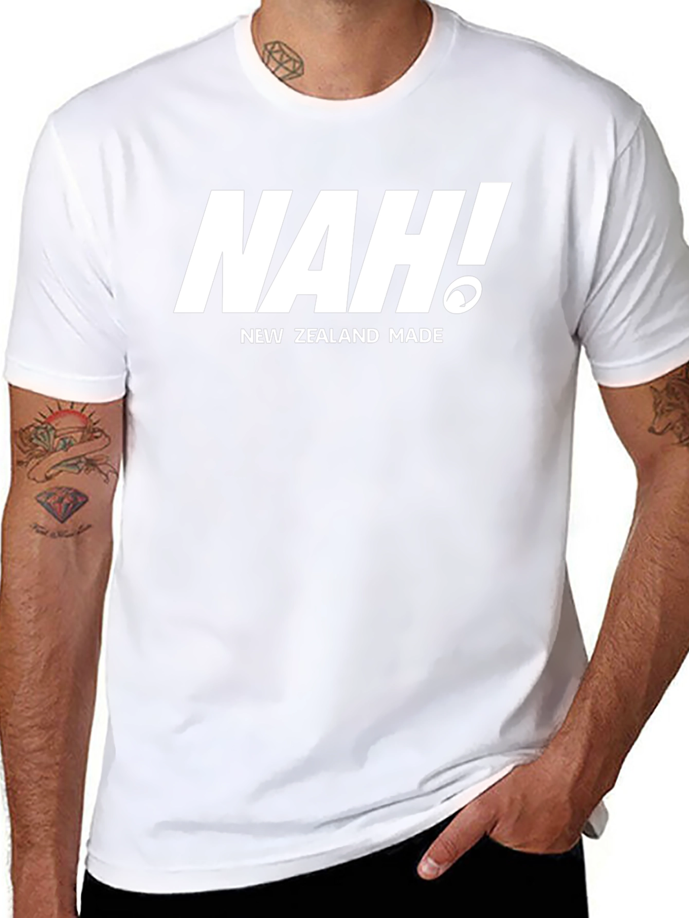 NAH! New Zealand Made Black T-Shirt