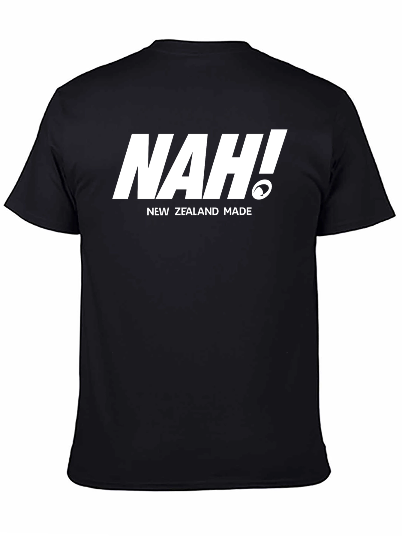 NAH! New Zealand Made Black T-Shirt