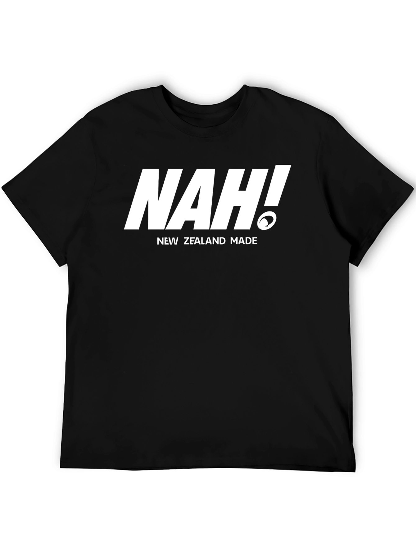 NAH! New Zealand Made Black T-Shirt