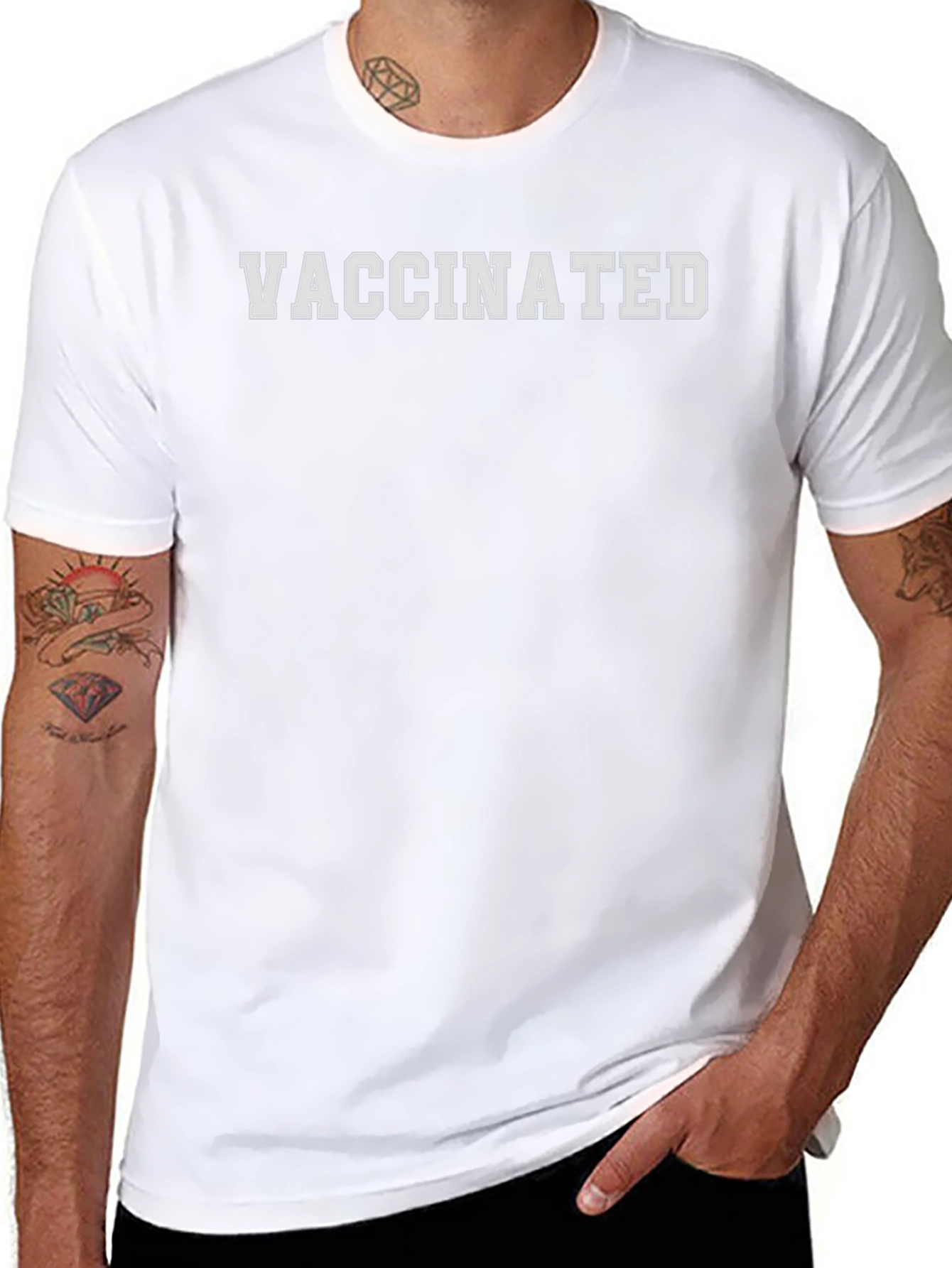 Vaccinated Graphic Tee -  Modern Unisex Fit