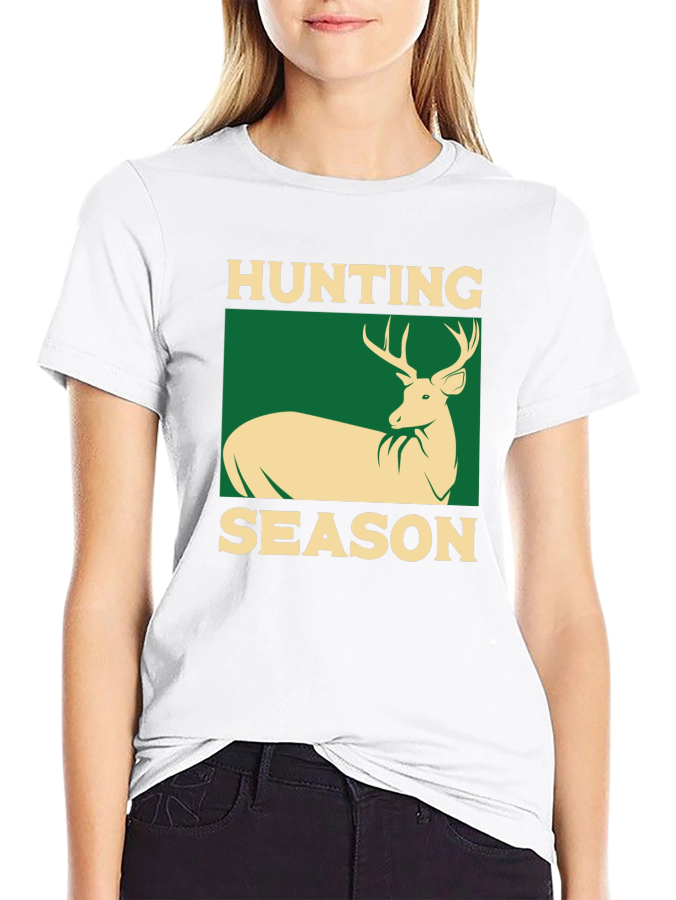 Hunting Season Black Graphic T-Shirt