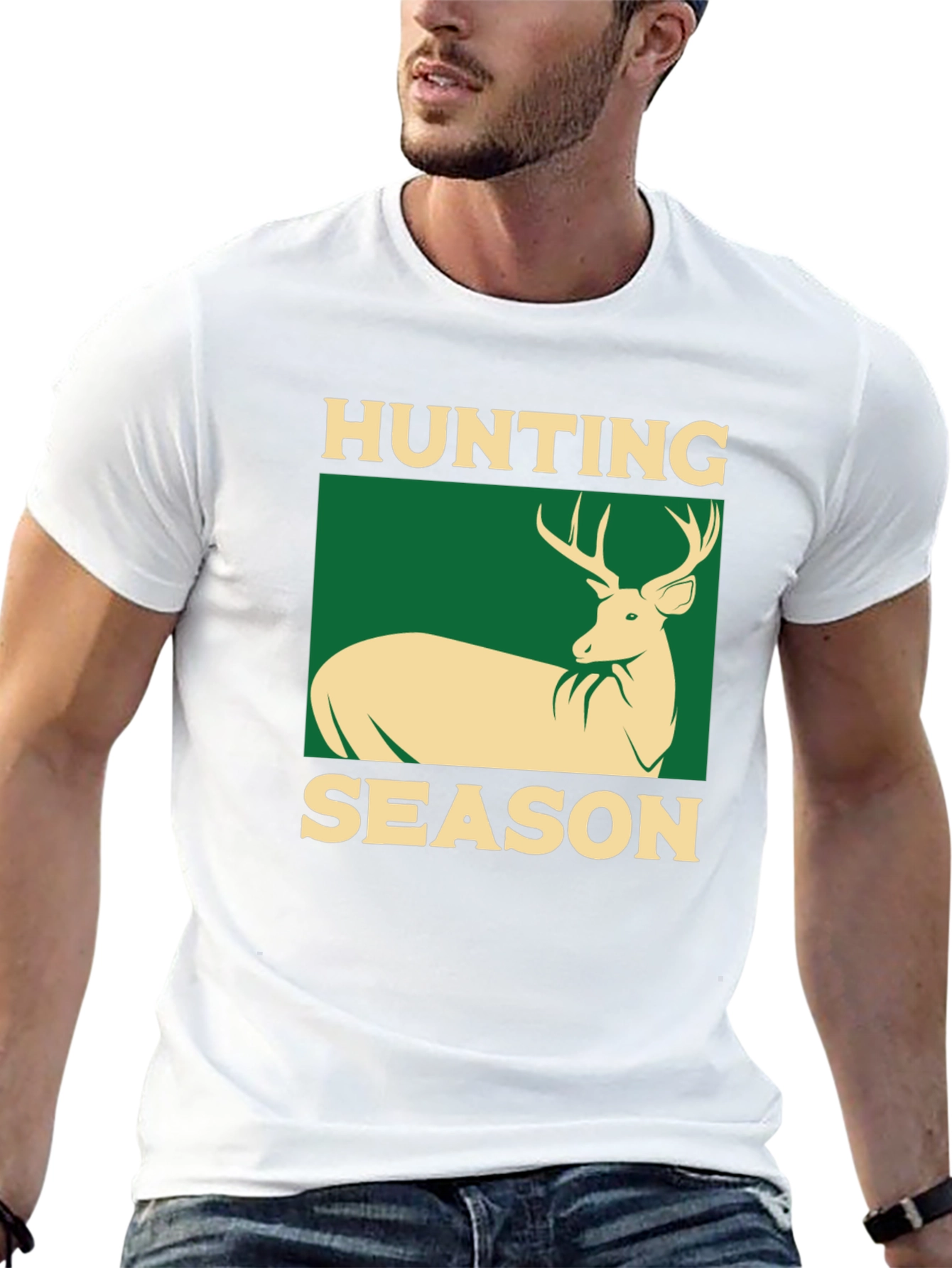 Hunting Season Black Graphic T-Shirt